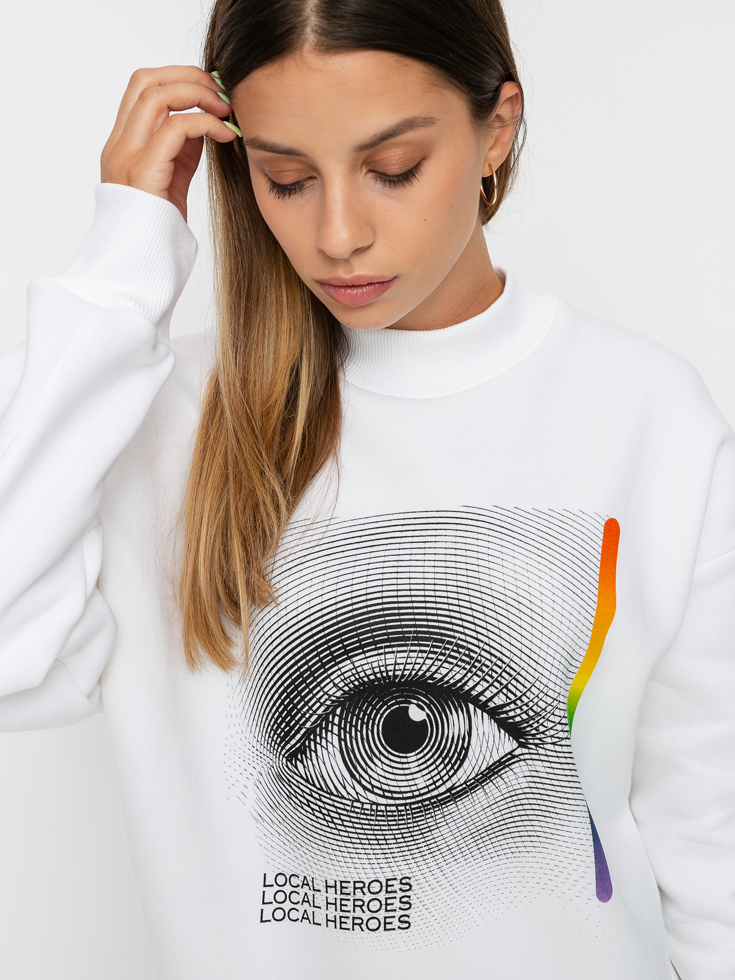 Bluza Local Heroes Curious Eye Wmn (white)