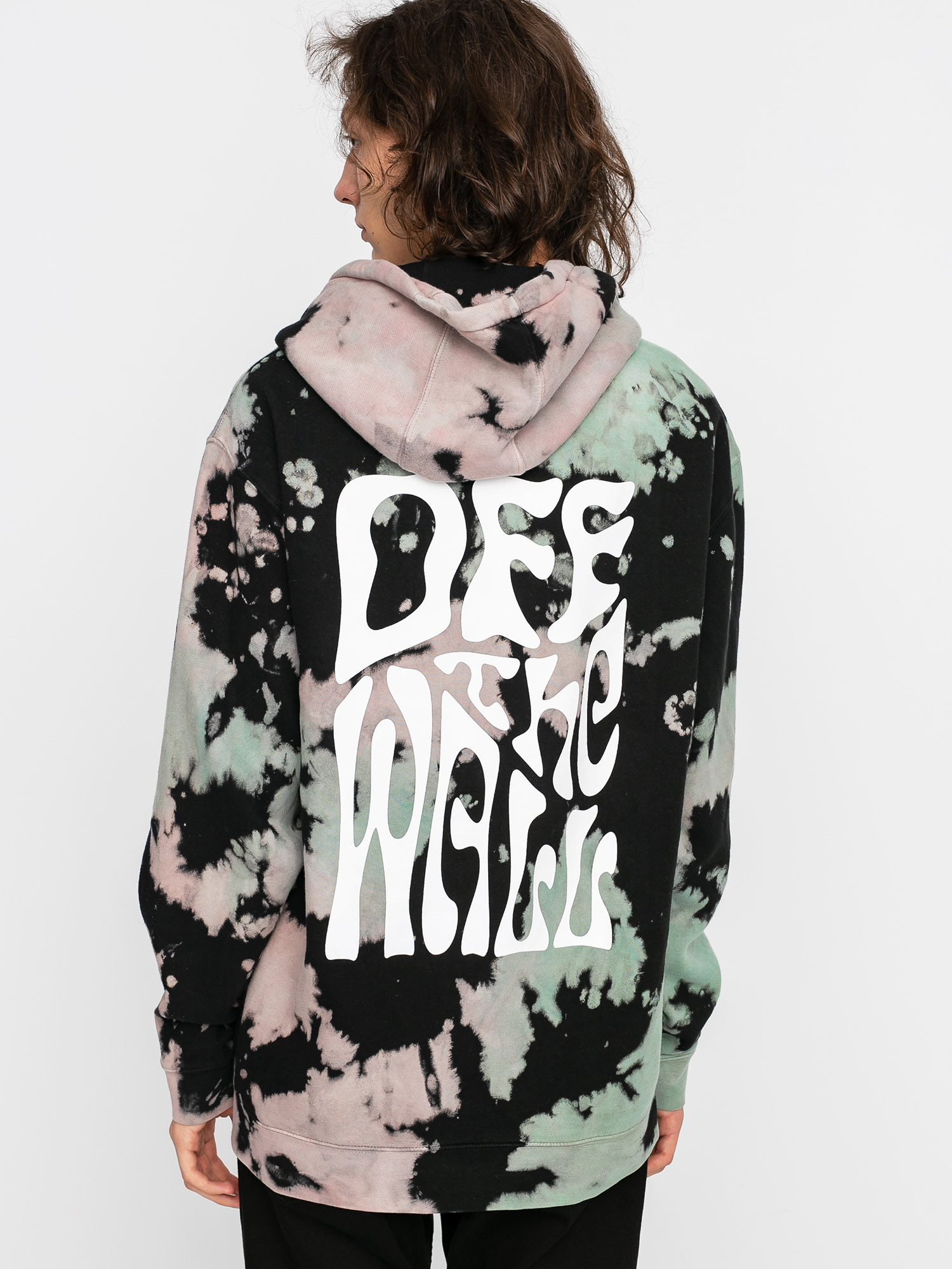 Bluza z kapturem Vans Hell Yeah HD (black tie dye)