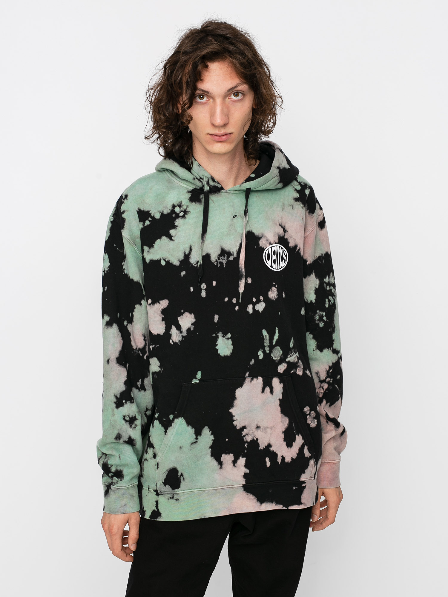 Bluza z kapturem Vans Hell Yeah HD (black tie dye)