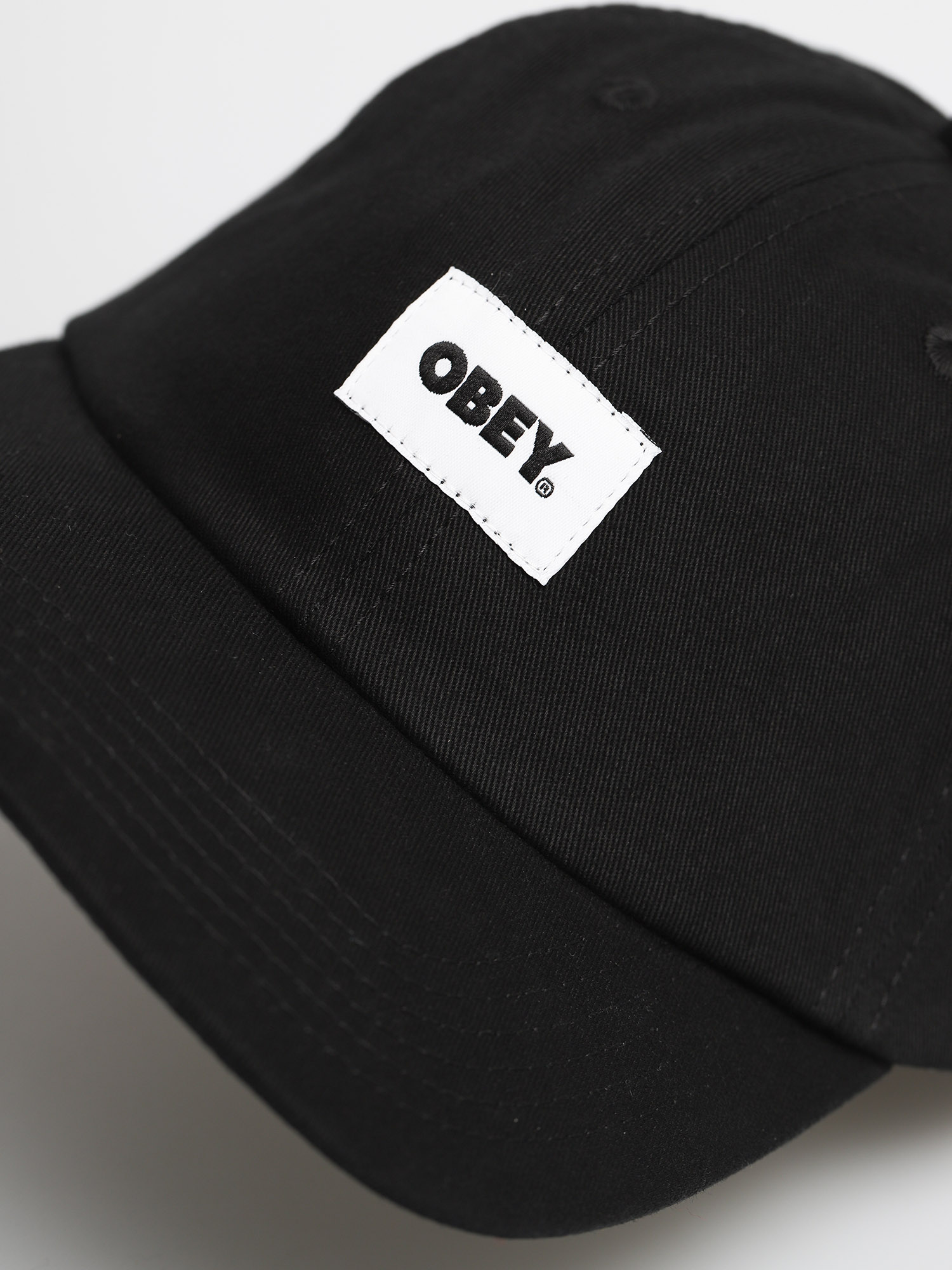 Czapka z daszkiem OBEY Bold Label Organic 6p ZD (black)