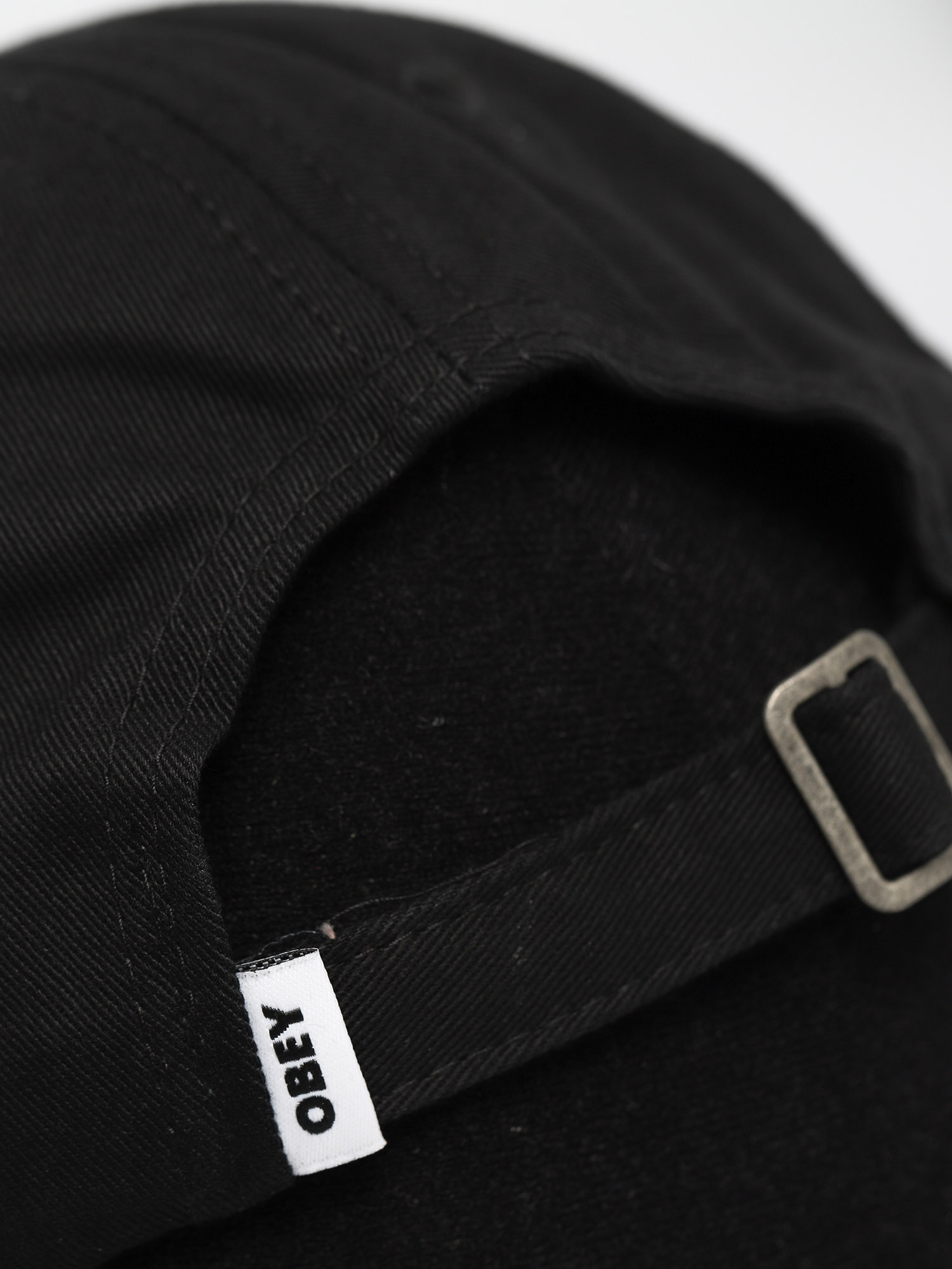 Czapka z daszkiem OBEY Bold Label Organic 6p ZD (black)