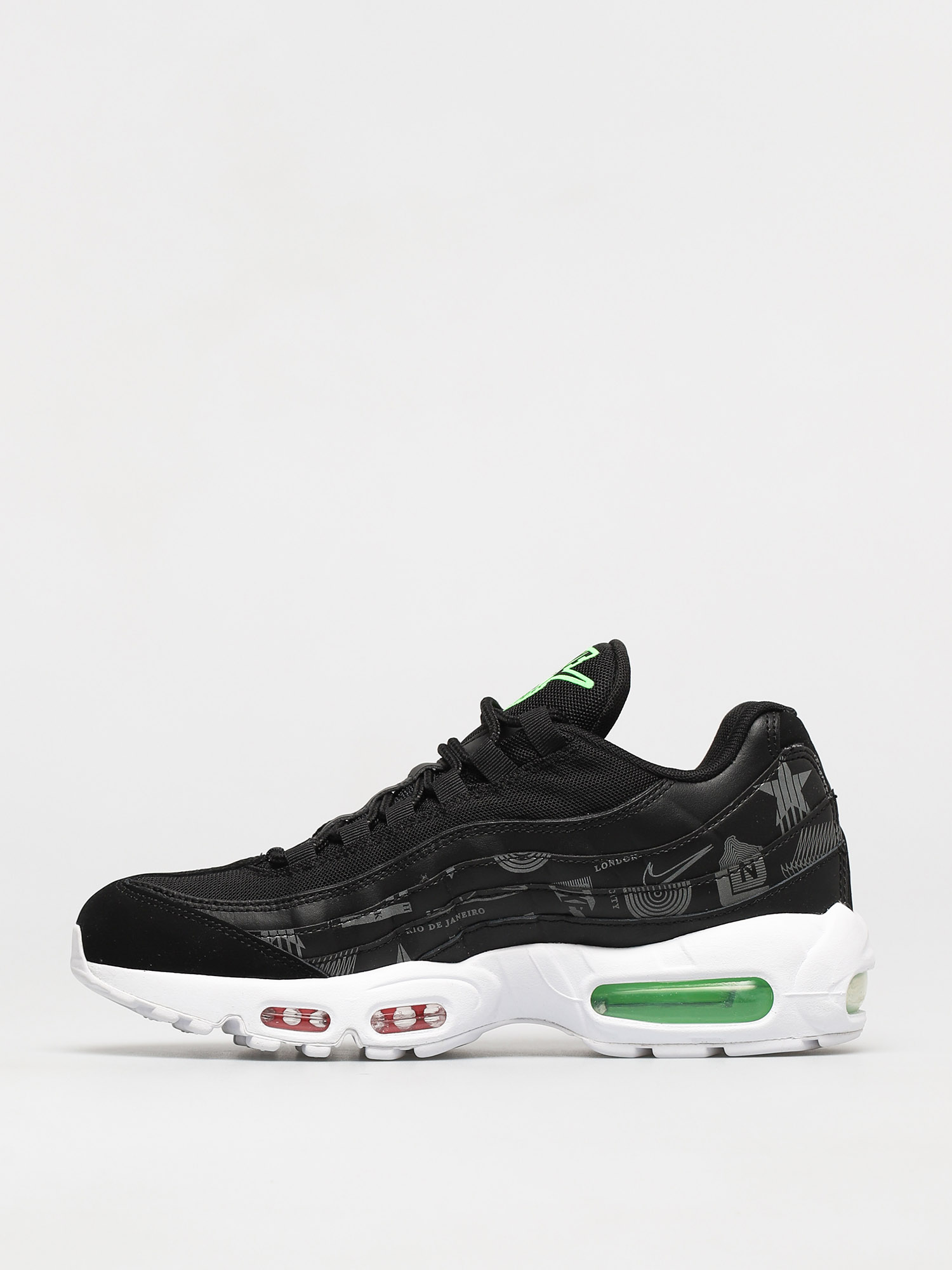 Buty Nike Air Max 95 SE (black/white green strike flash crimson)