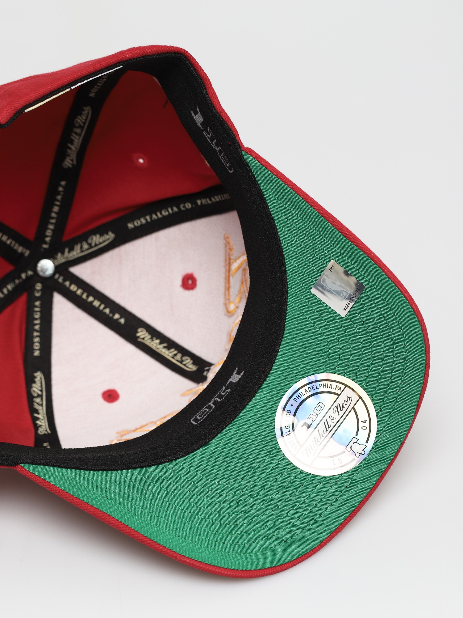 Czapka z daszkiem Mitchell & Ness Vintage Tailscript 110 Houroc ZD (red)