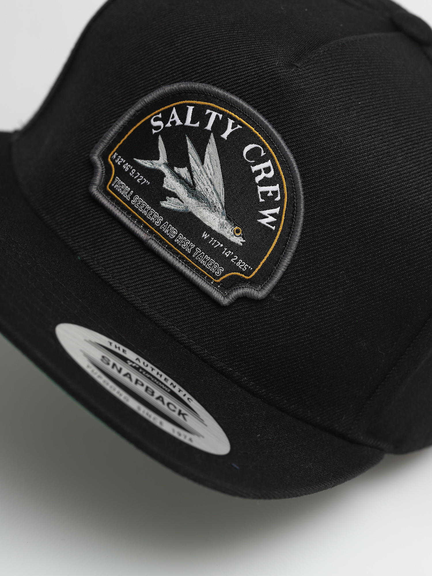 Czapka z daszkiem Salty Crew Flyer 5 Panel ZD (black)