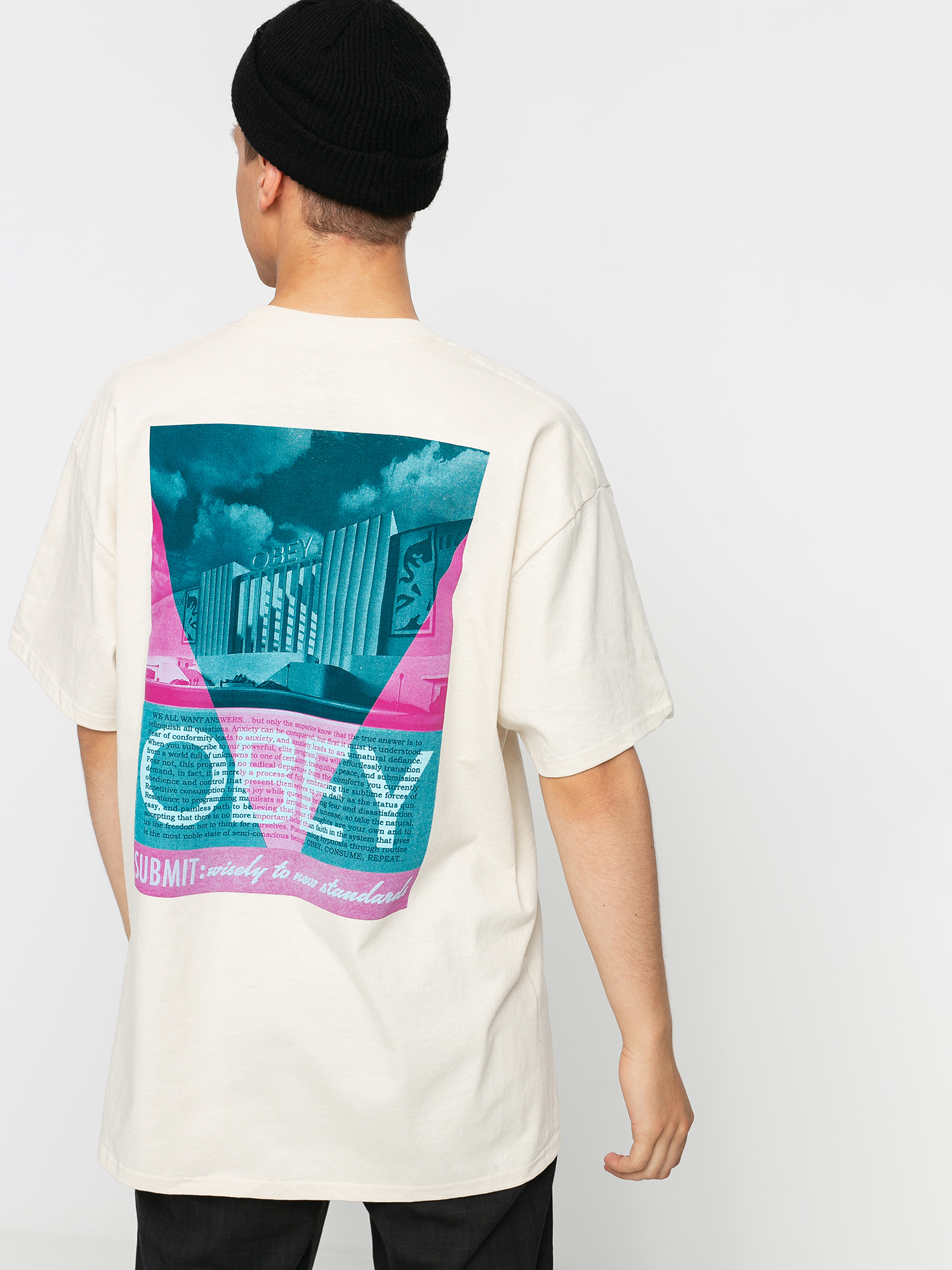 T-shirt OBEY Obey Conformity Standards (cream)