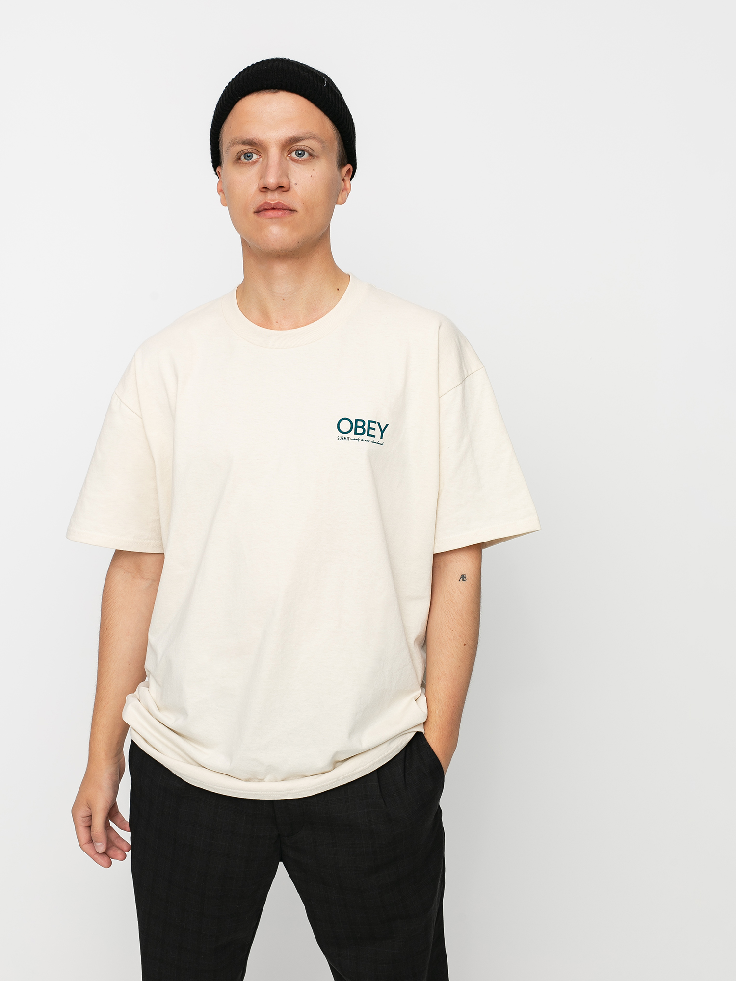 T-shirt OBEY Obey Conformity Standards (cream)