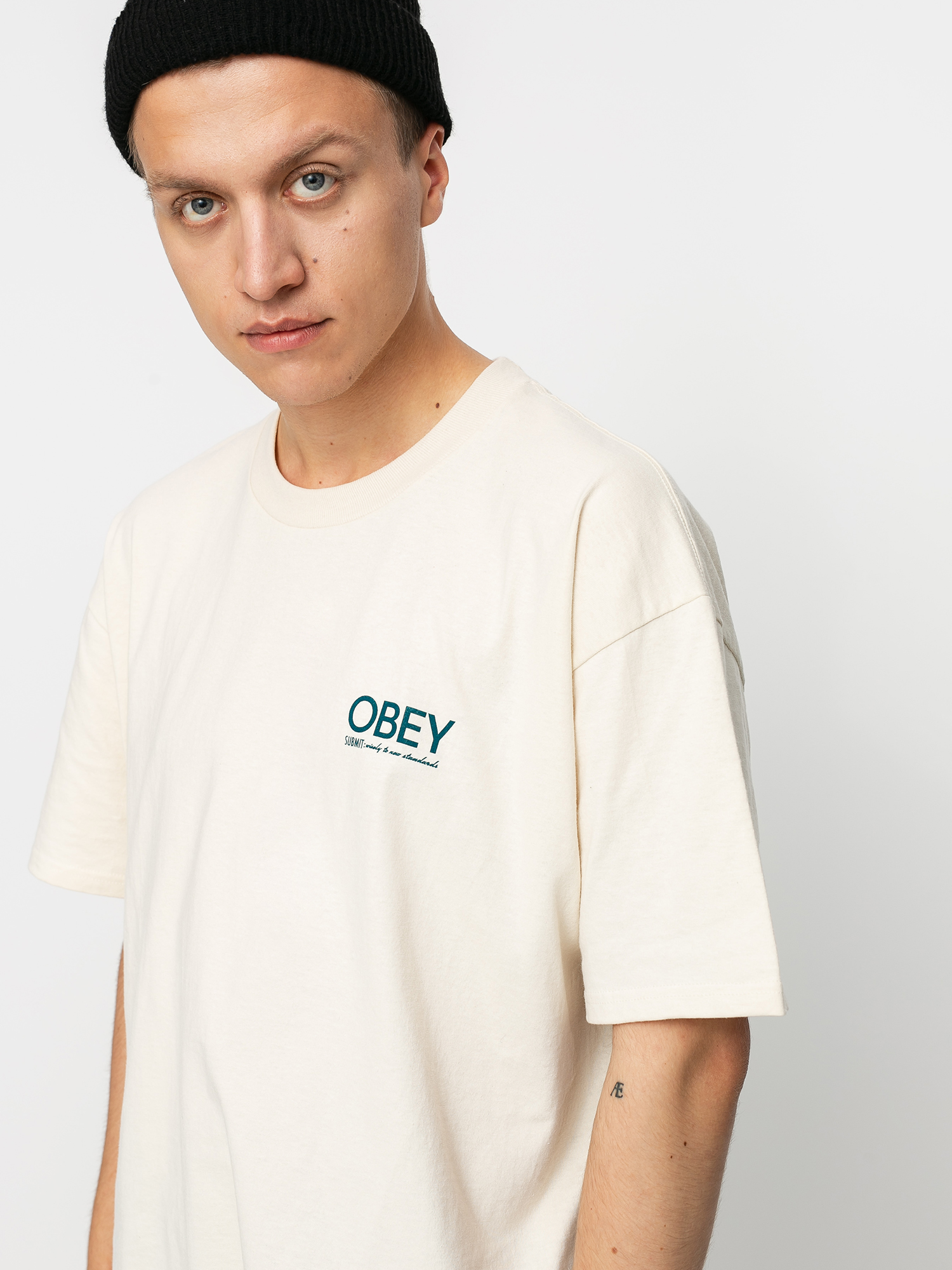 T-shirt OBEY Obey Conformity Standards (cream)