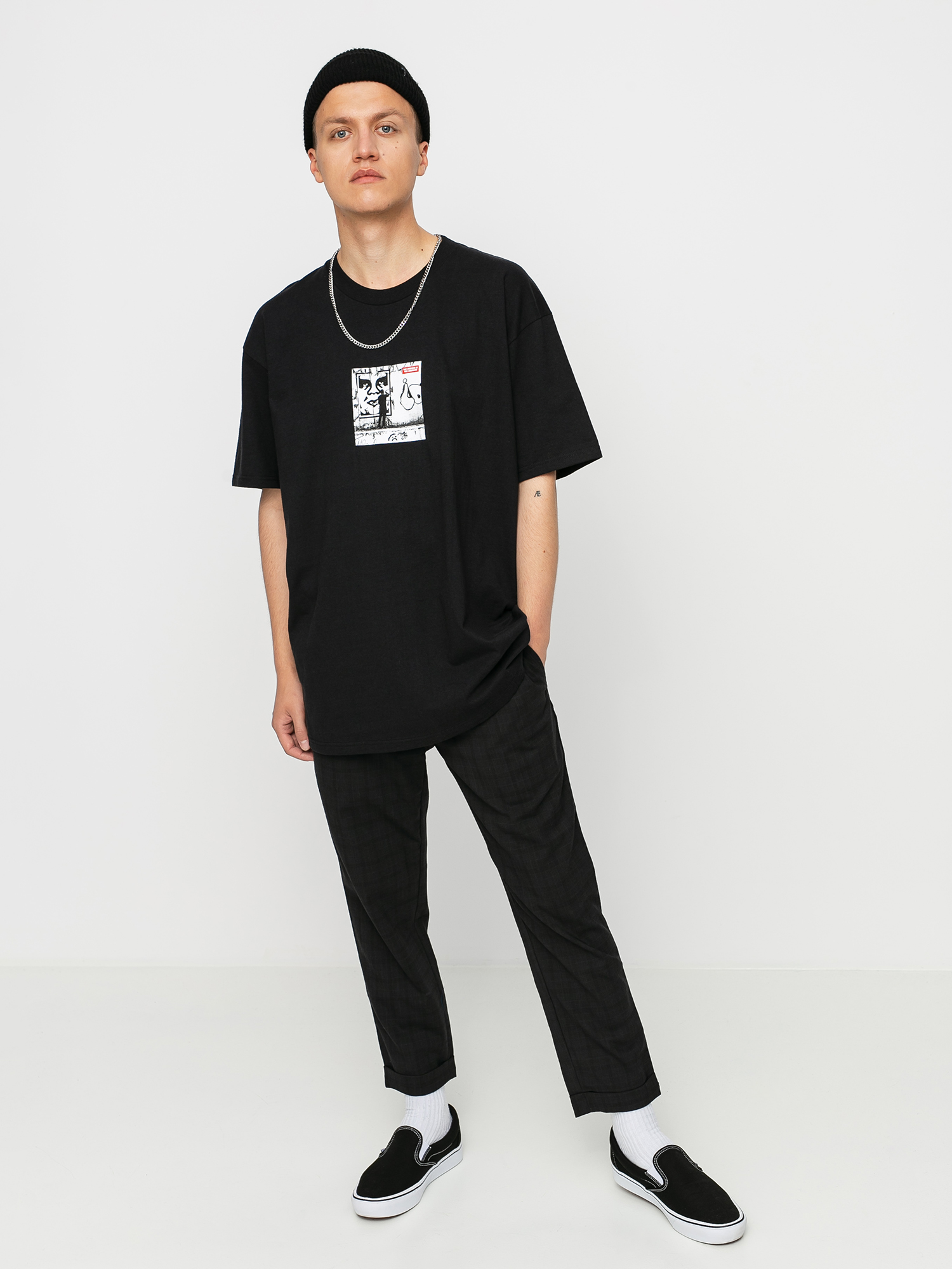 T-shirt OBEY Obey The Medium Is The Message (black)