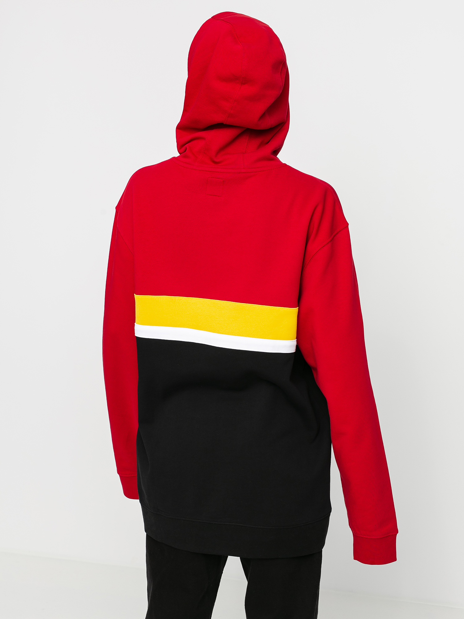 Bluza z kapturem Vans Victory HD (black/chili pepper/lemon chrome)
