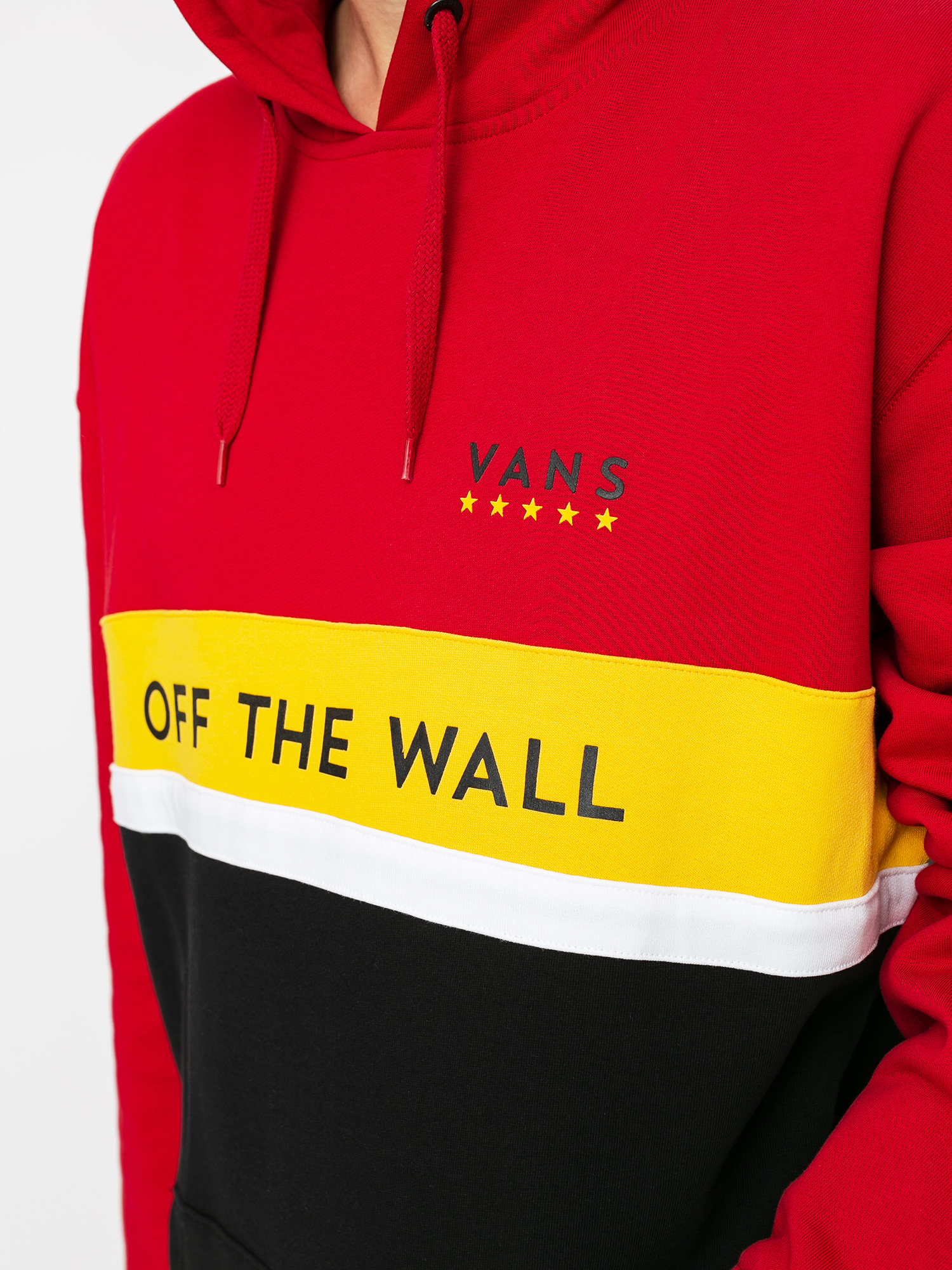 Bluza z kapturem Vans Victory HD (black/chili pepper/lemon chrome)