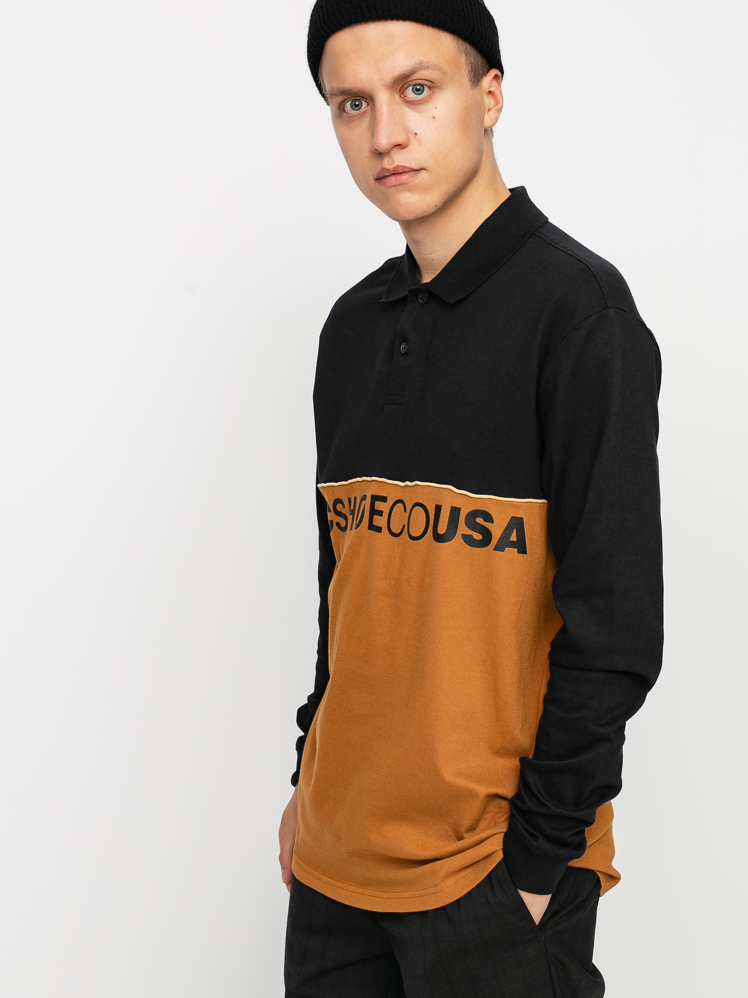 Polo DC Grid Block (sudan brown)