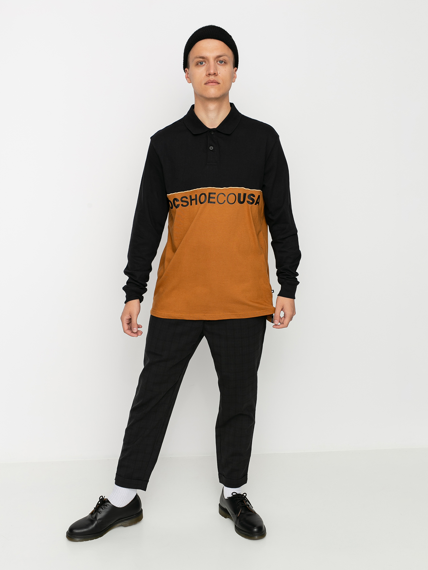 Polo DC Grid Block (sudan brown)