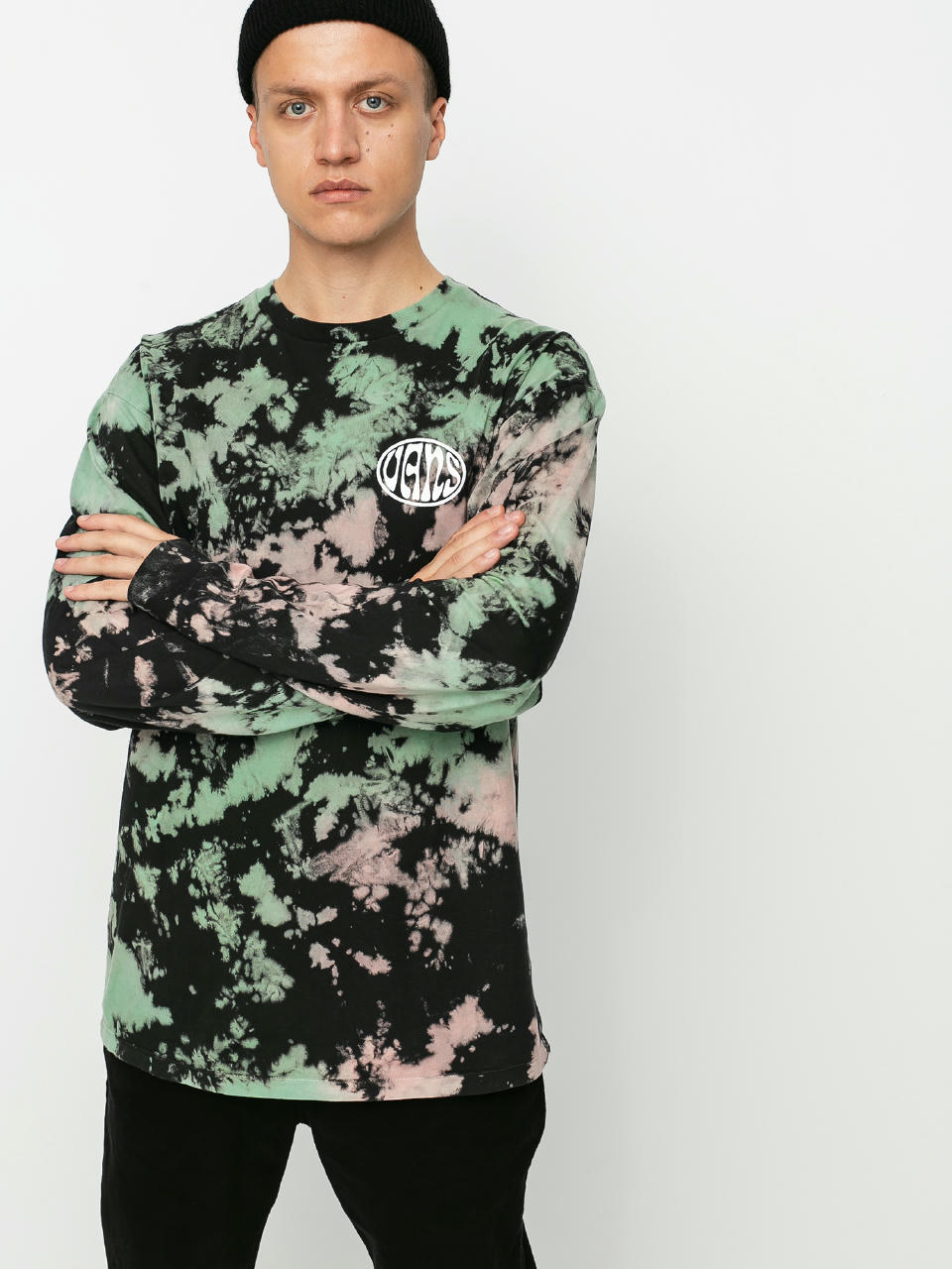 Longsleeve Vans Wall Slide Tie Dye (black tie dye)