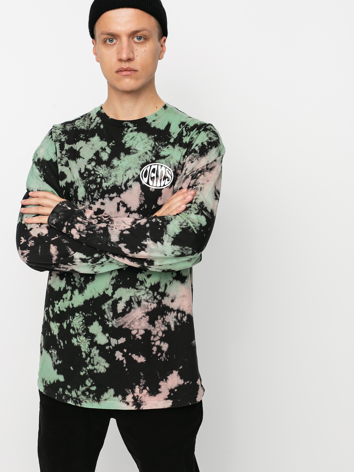 Longsleeve Vans Wall Slide Tie Dye (black tie dye)