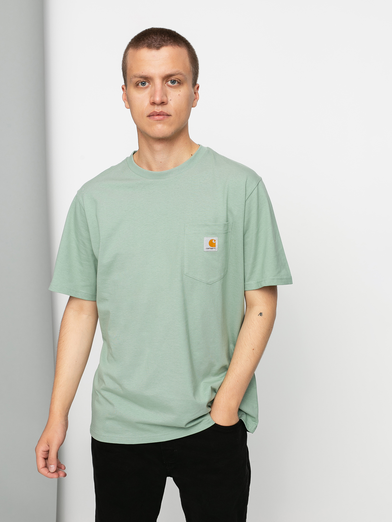 T-shirt Carhartt WIP Pocket (frosted green)