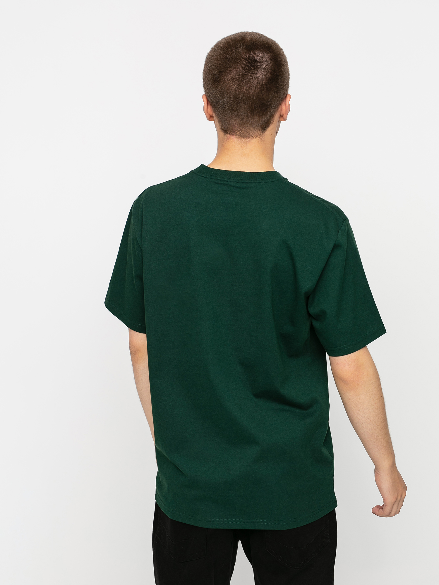 T-shirt Carhartt WIP University (bottle green/white)