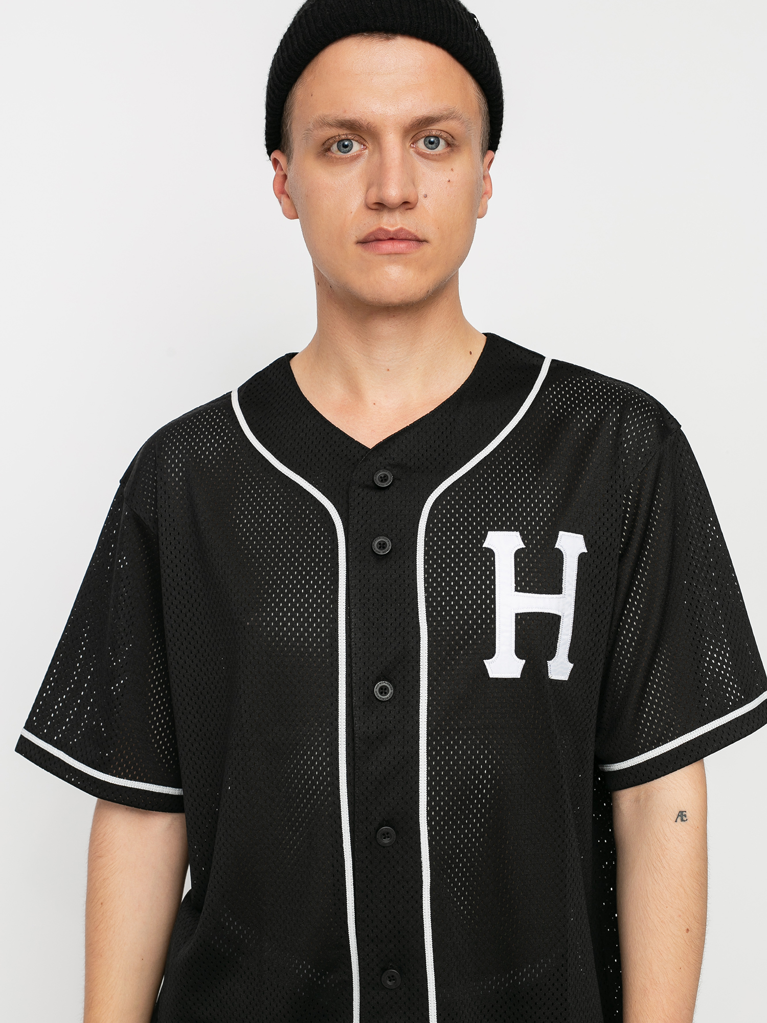 Koszula HUF Harlem Baseball Jersey (black)