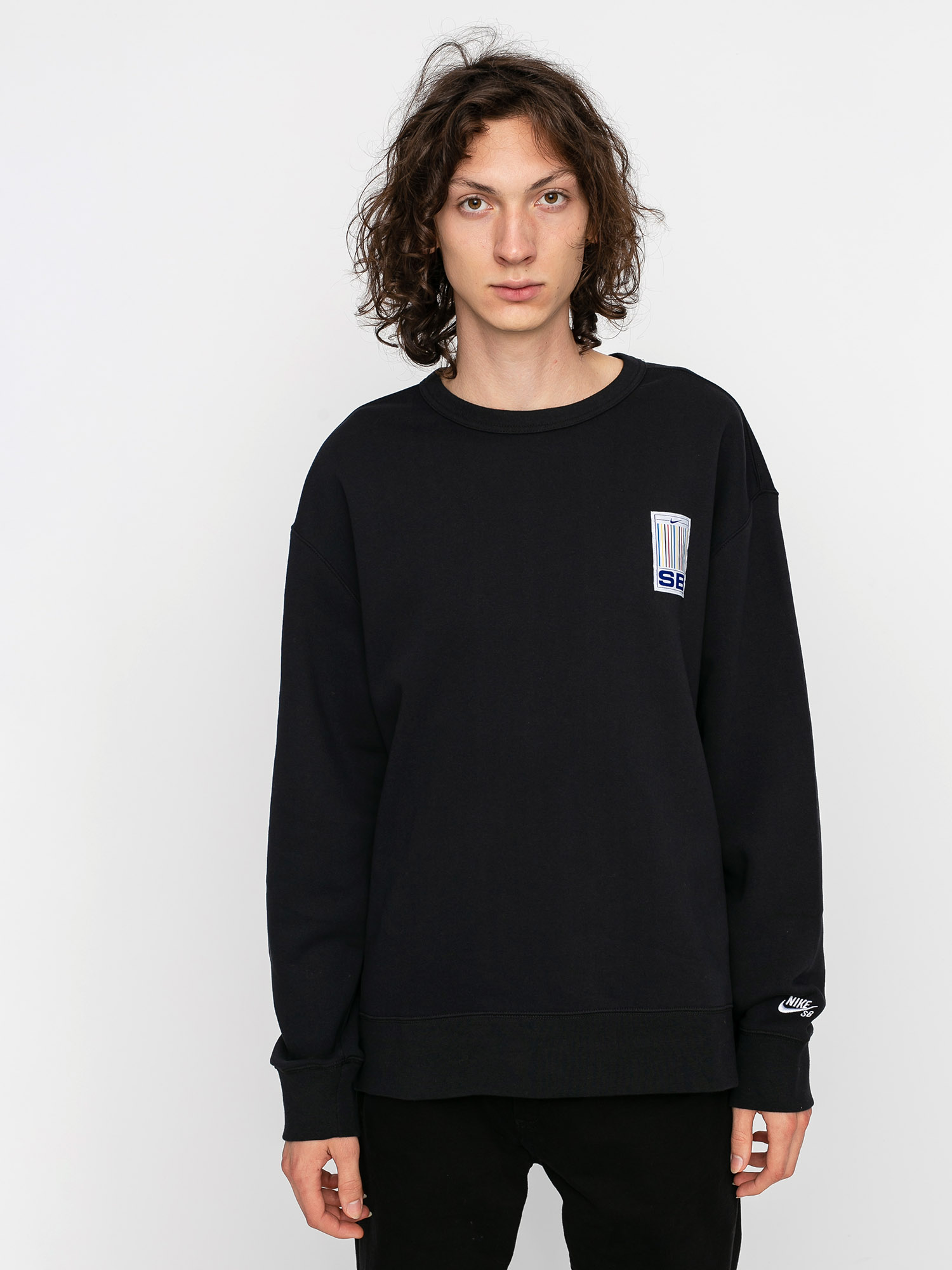 Bluza Nike SB Stripes Crew (black/white)