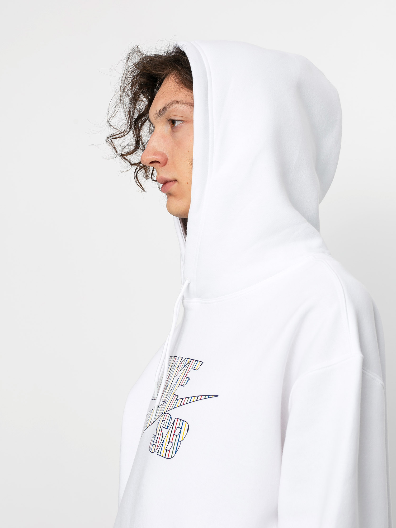 Bluza z kapturem Nike SB Stripes HD (white)