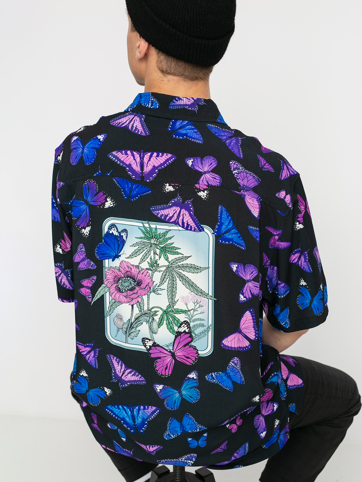 Koszula HUF Papillon Woven (black)