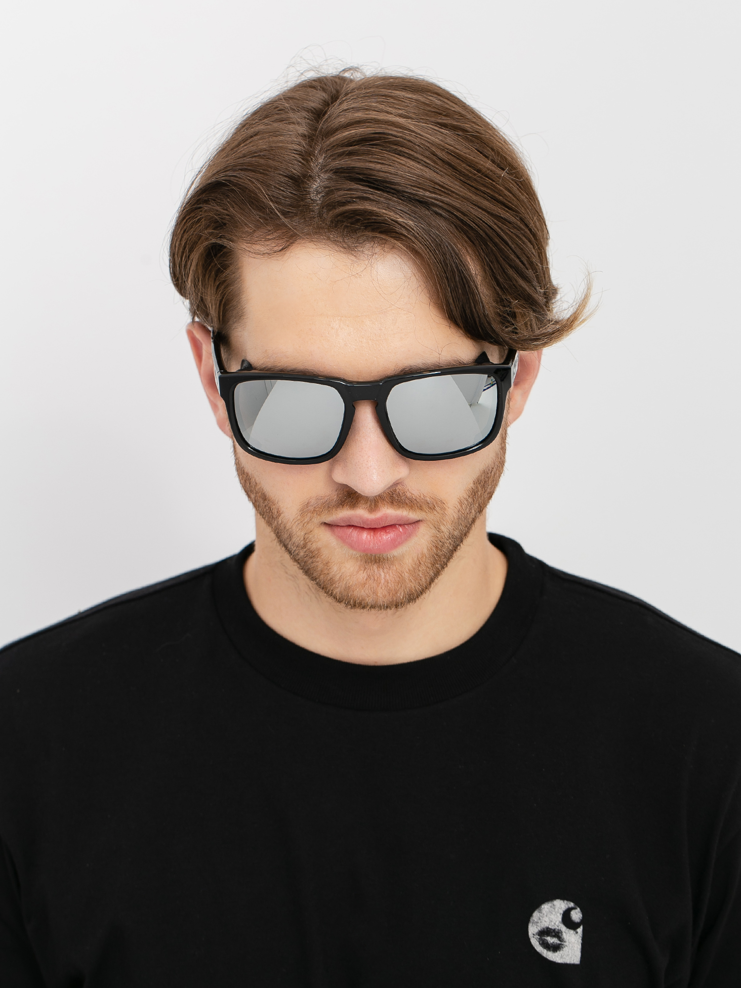 Okulary przeciwsłoneczne Dragon Latitude (black/ll super strong silver i)