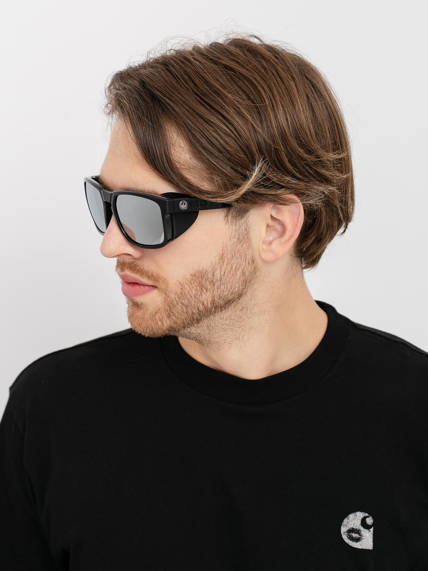 Okulary przeciwsłoneczne Dragon Latitude (black/ll super strong silver i)