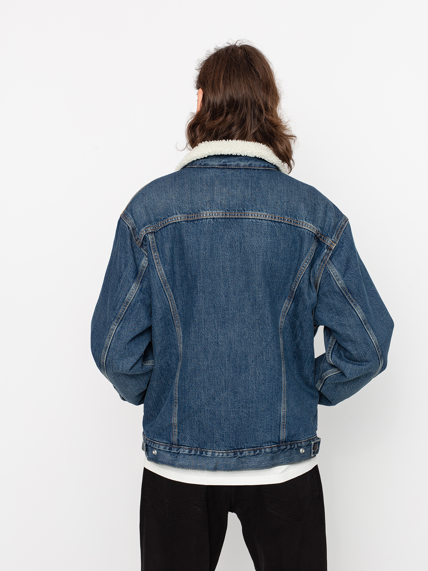 Kurtka Levi's® Vtg Fit Sherpa Trucker (dark indigo)