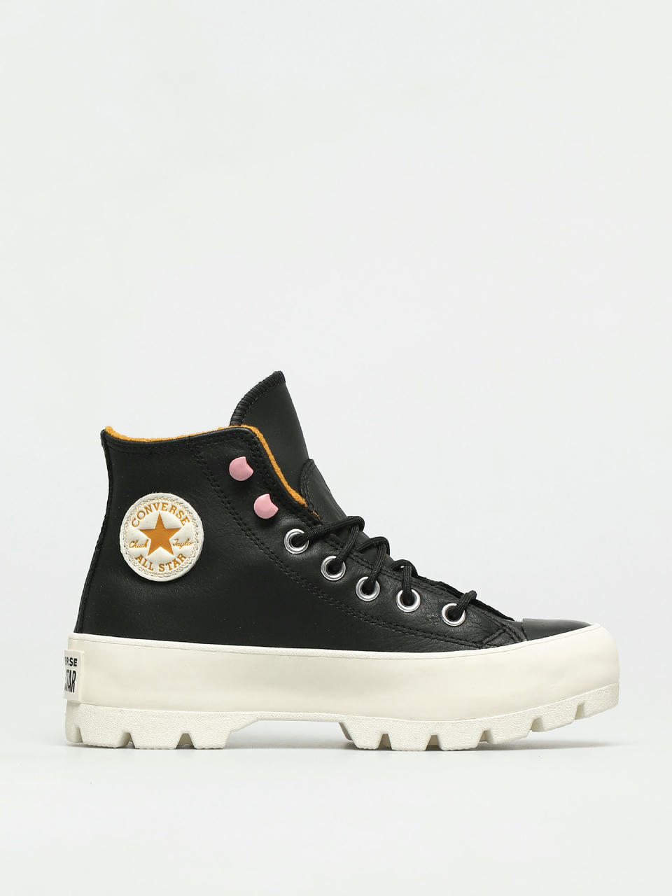 Buty Converse Chuck Taylor All Star Lugged Winter Leather Wmn (black/saffron yellow/egret)