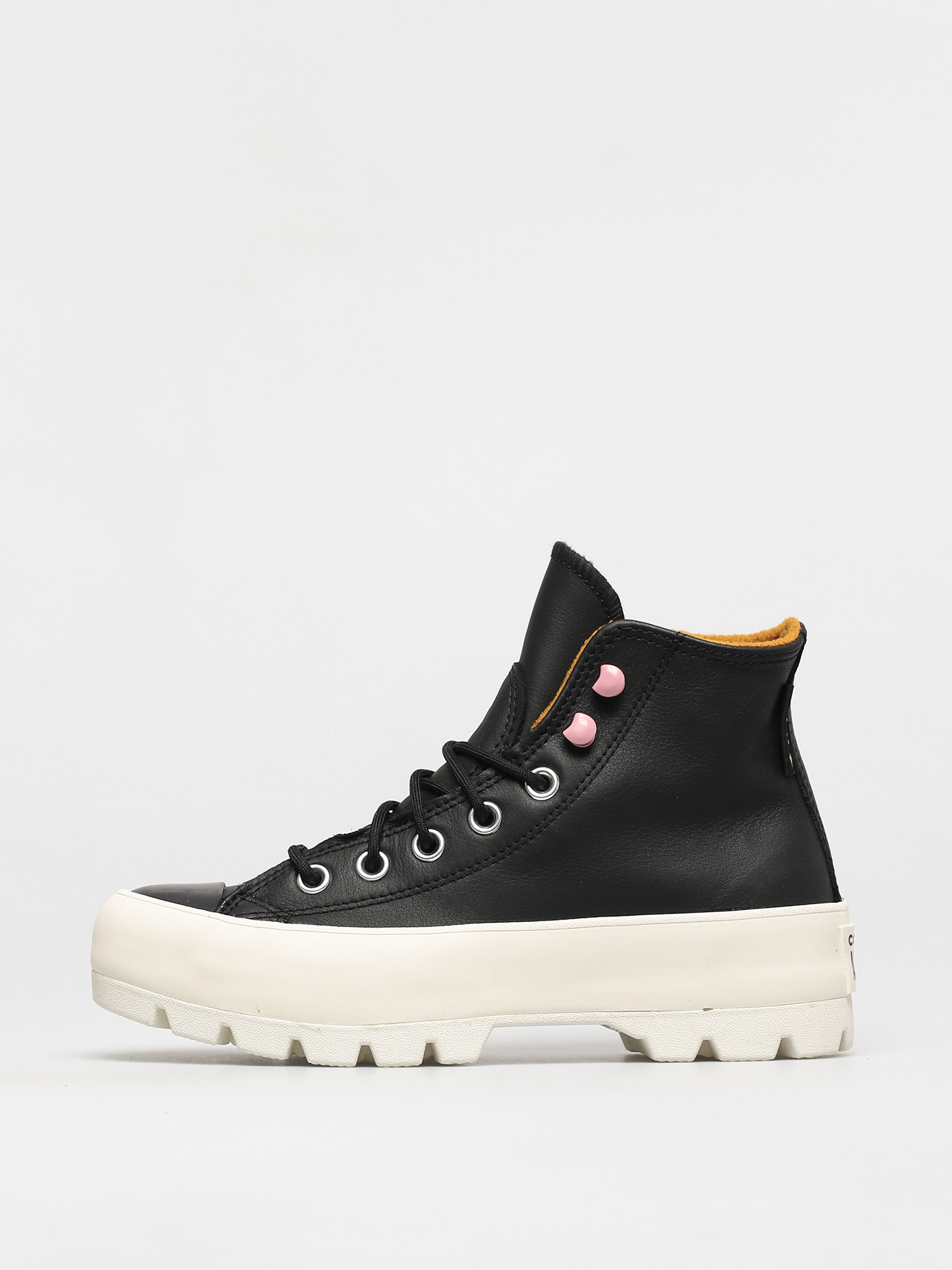 Buty Converse Chuck Taylor All Star Lugged Winter Leather Wmn (black/saffron yellow/egret)