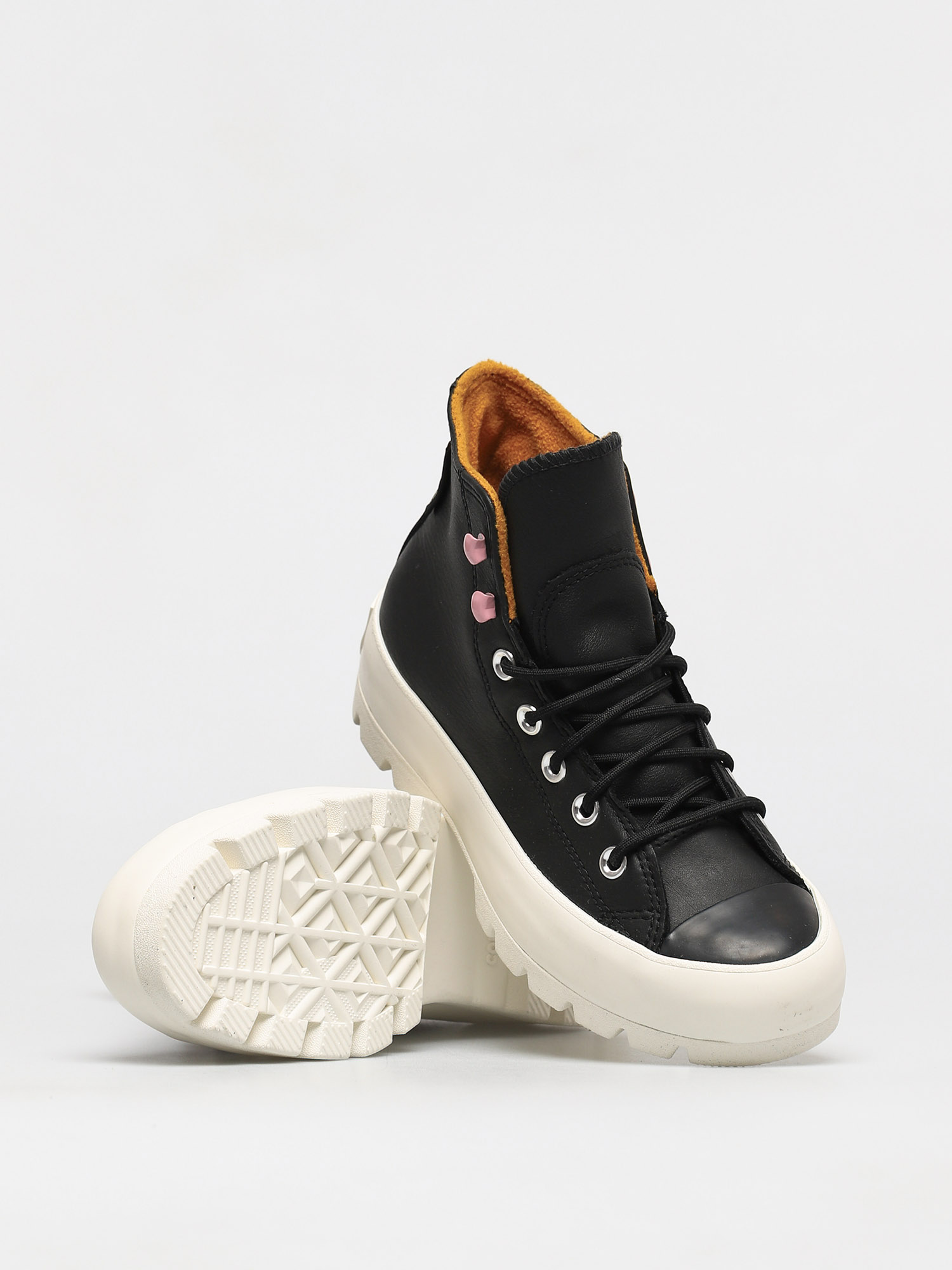 Buty Converse Chuck Taylor All Star Lugged Winter Leather Wmn (black/saffron yellow/egret)