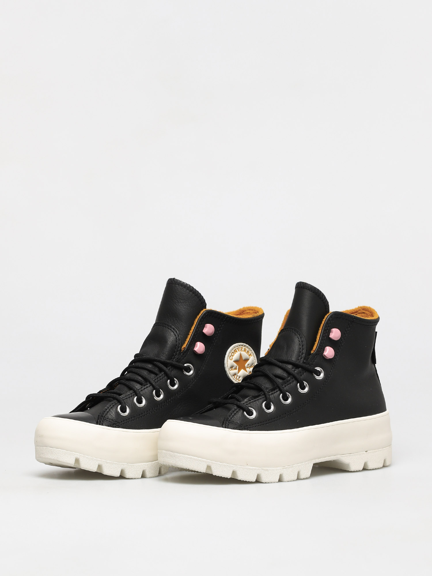 Buty Converse Chuck Taylor All Star Lugged Winter Leather Wmn (black/saffron yellow/egret)