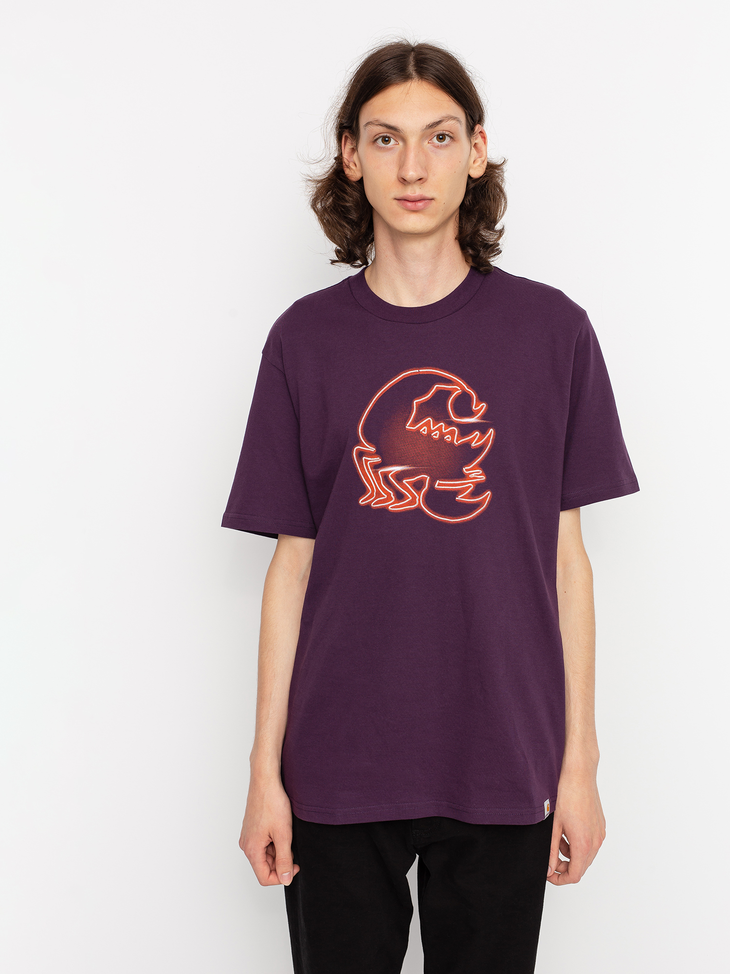 T-shirt Carhartt WIP Neon Scorpion (boysenberry)