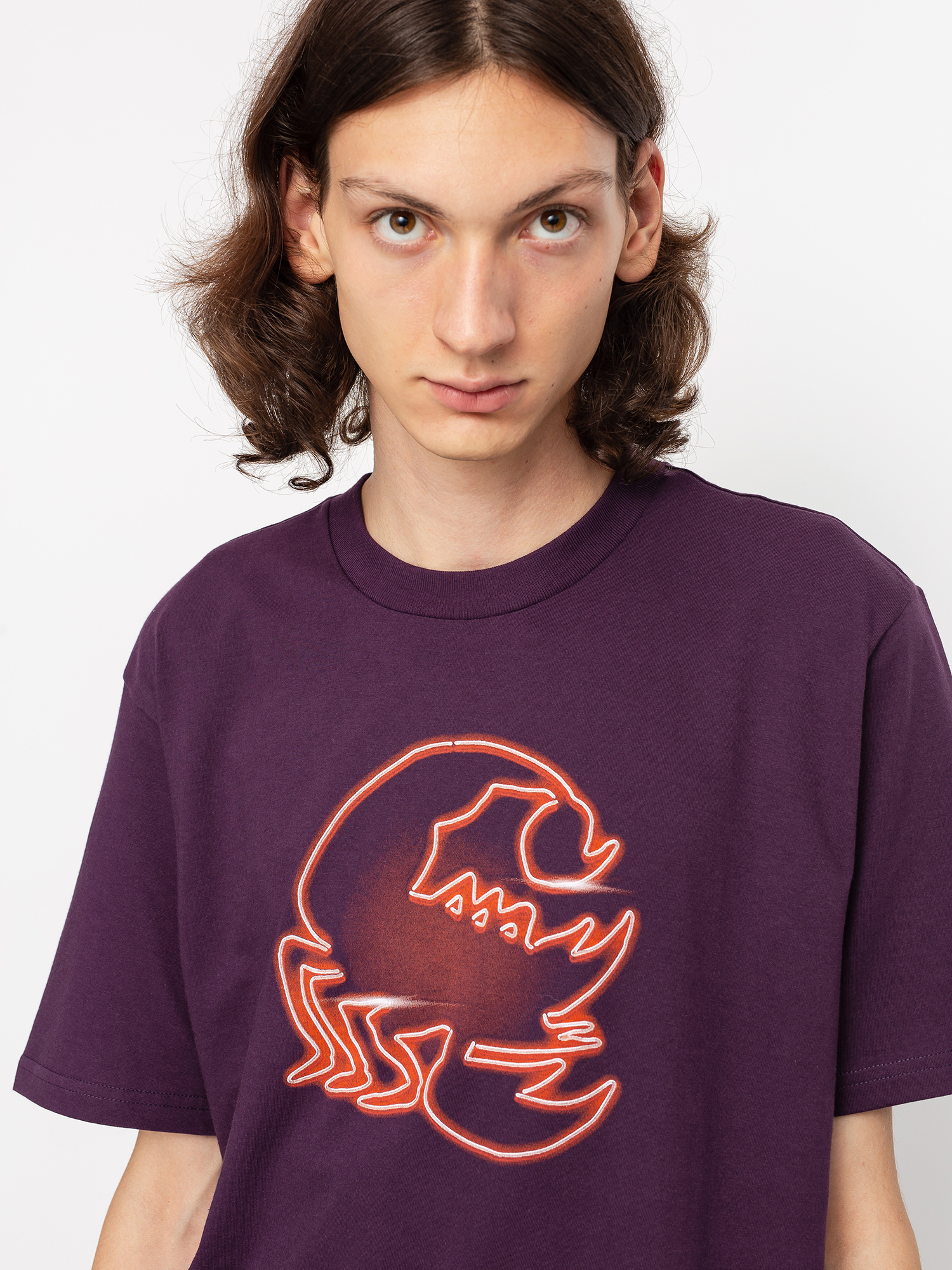 T-shirt Carhartt WIP Neon Scorpion (boysenberry)