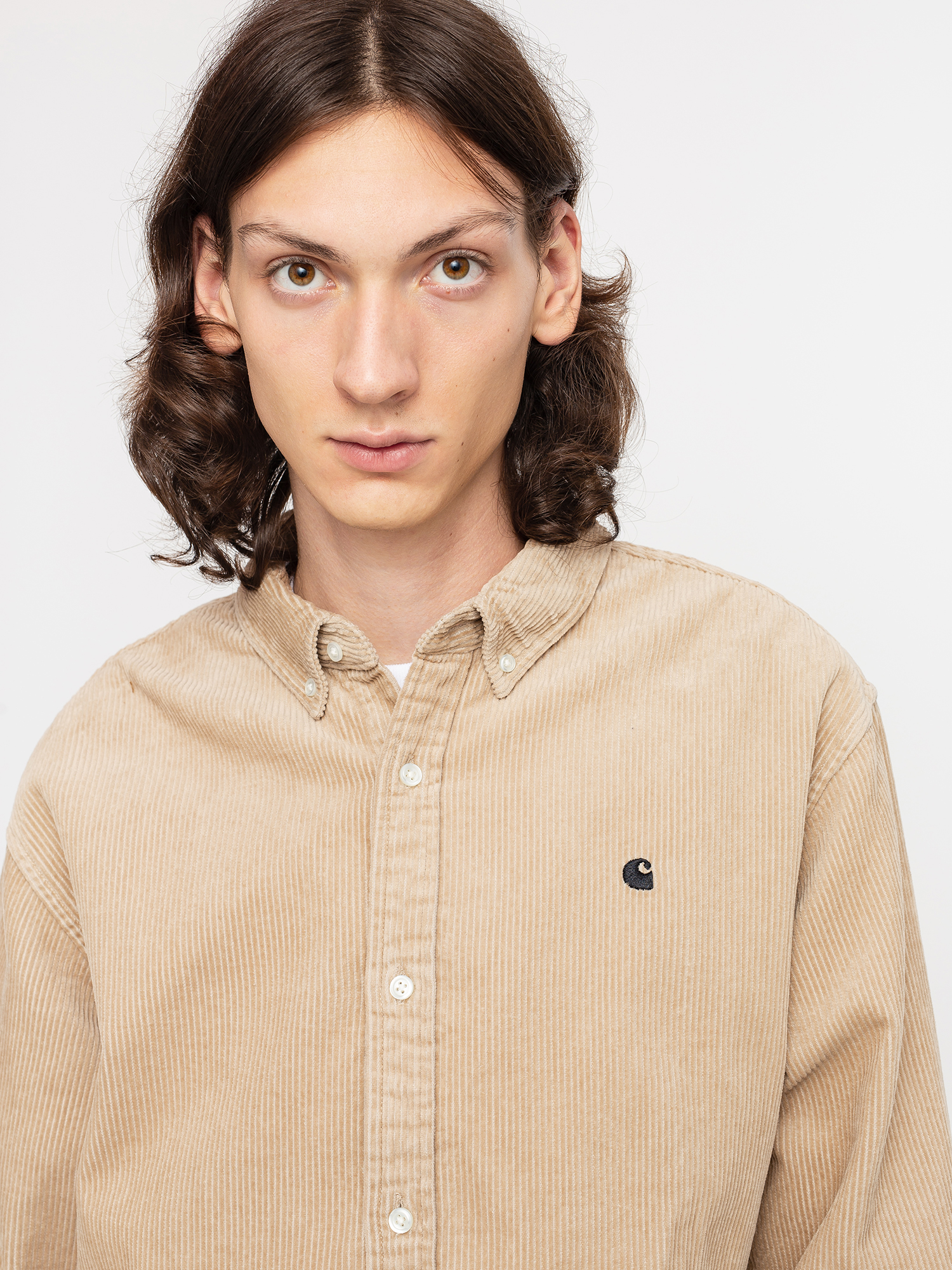 Koszula Carhartt WIP Madison Cord (wall/black)