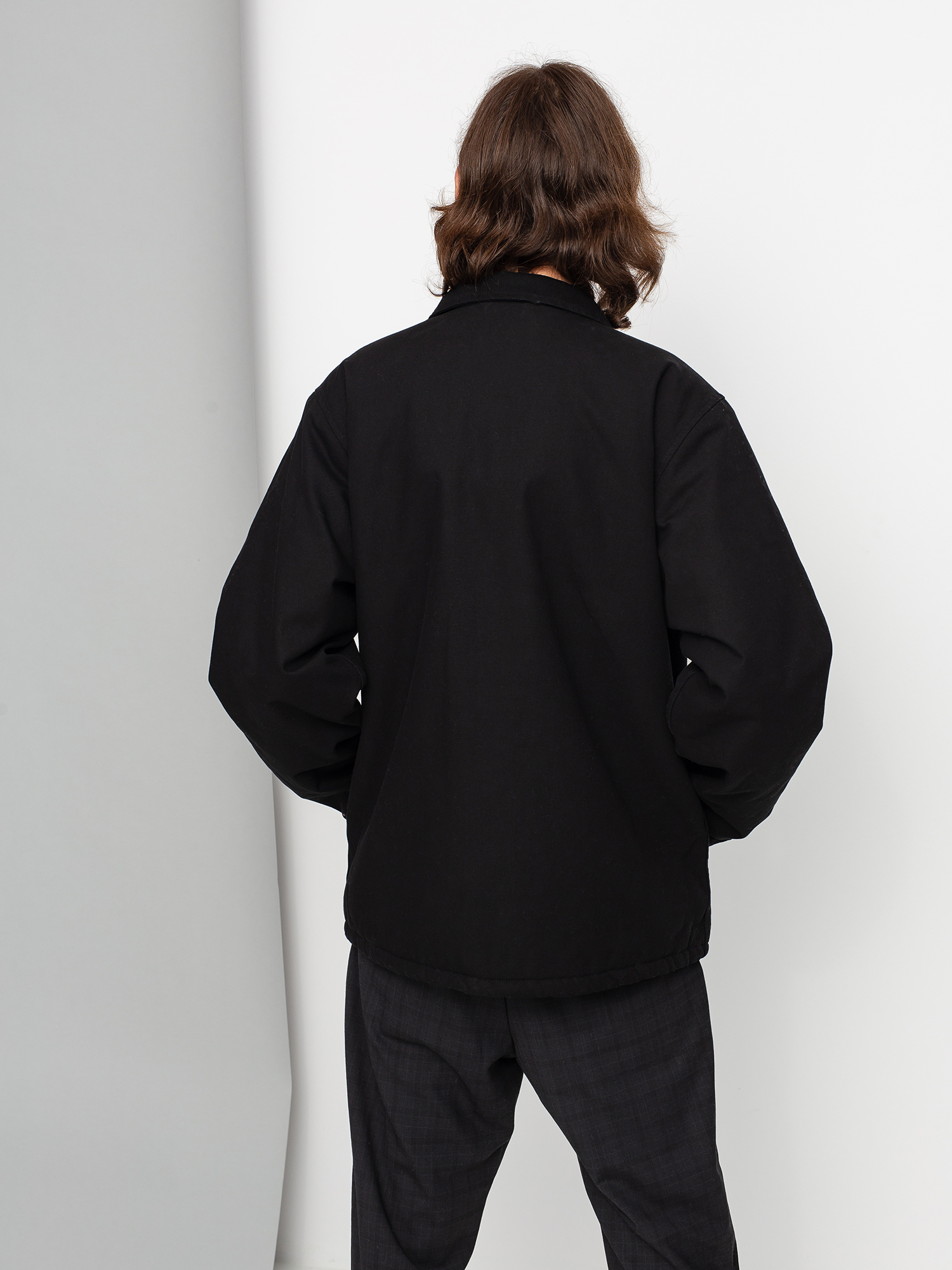 Kurtka Carhartt WIP Canvas Coach (black/white)