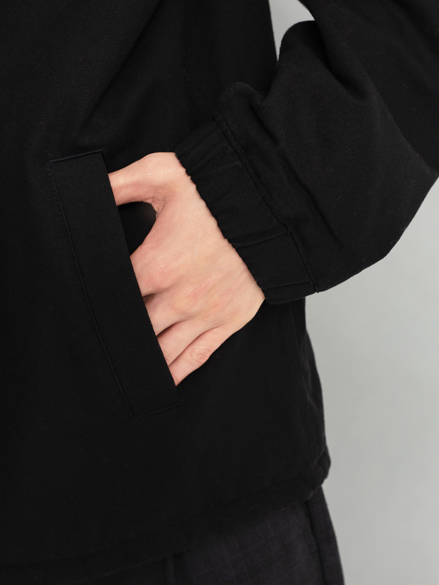 Kurtka Carhartt WIP Canvas Coach (black/white)