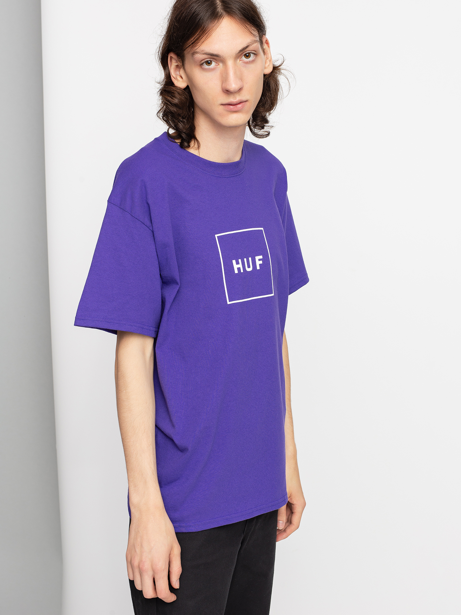 T-shirt HUF Essentials Box Logo (purple)