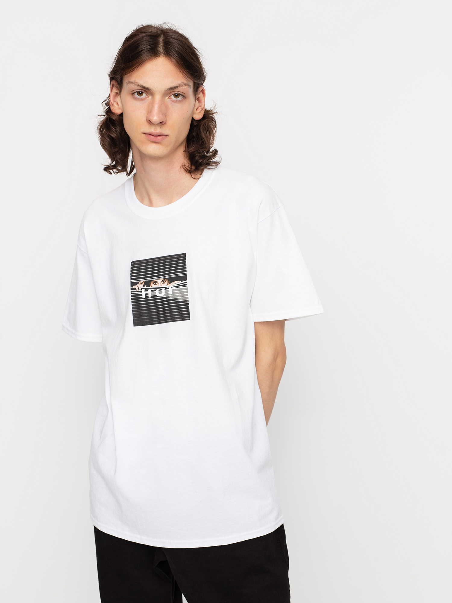 T-shirt HUF Voyeur Logo (white)