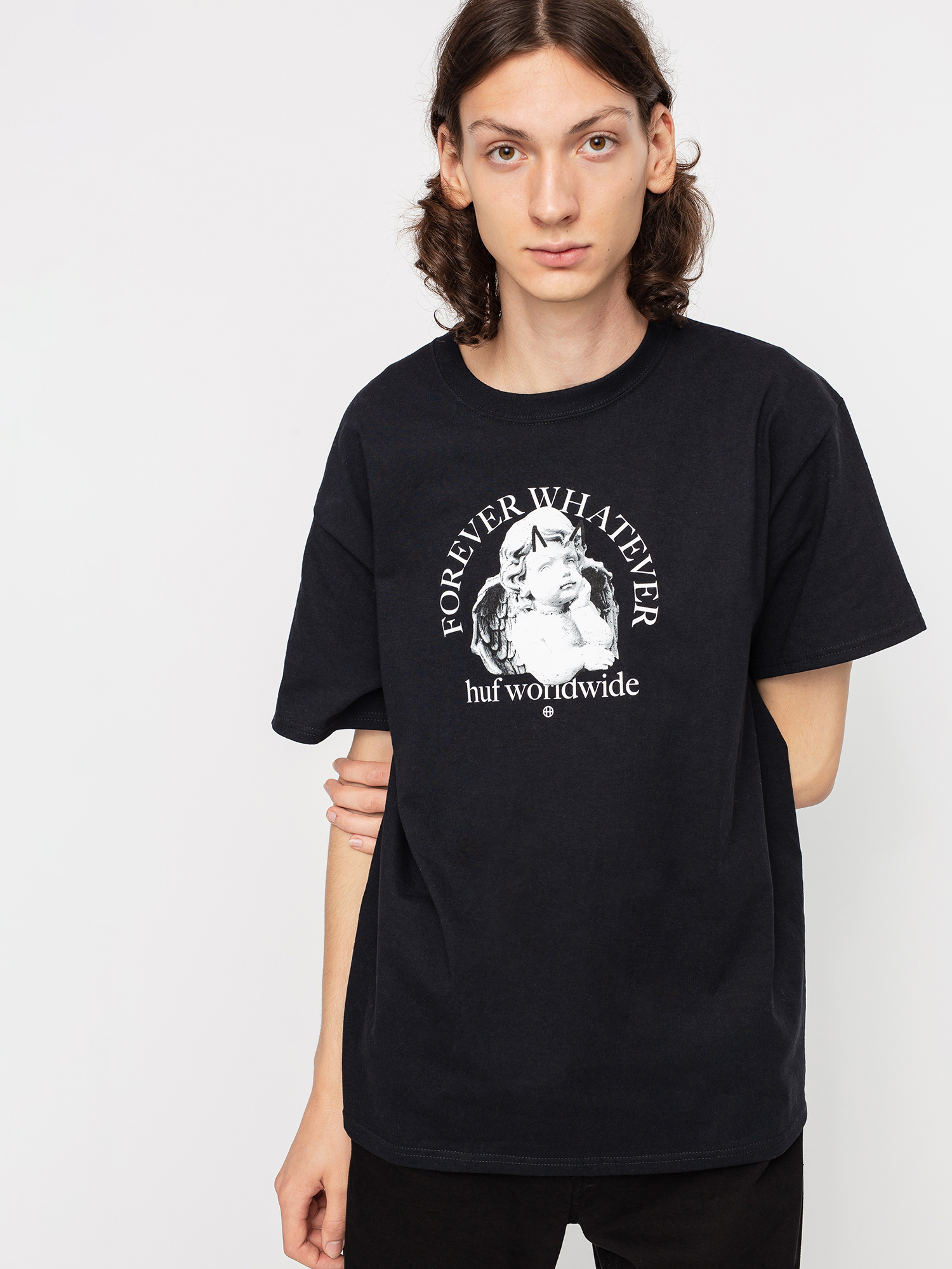 T-shirt HUF Forever Whatever Omen (black)