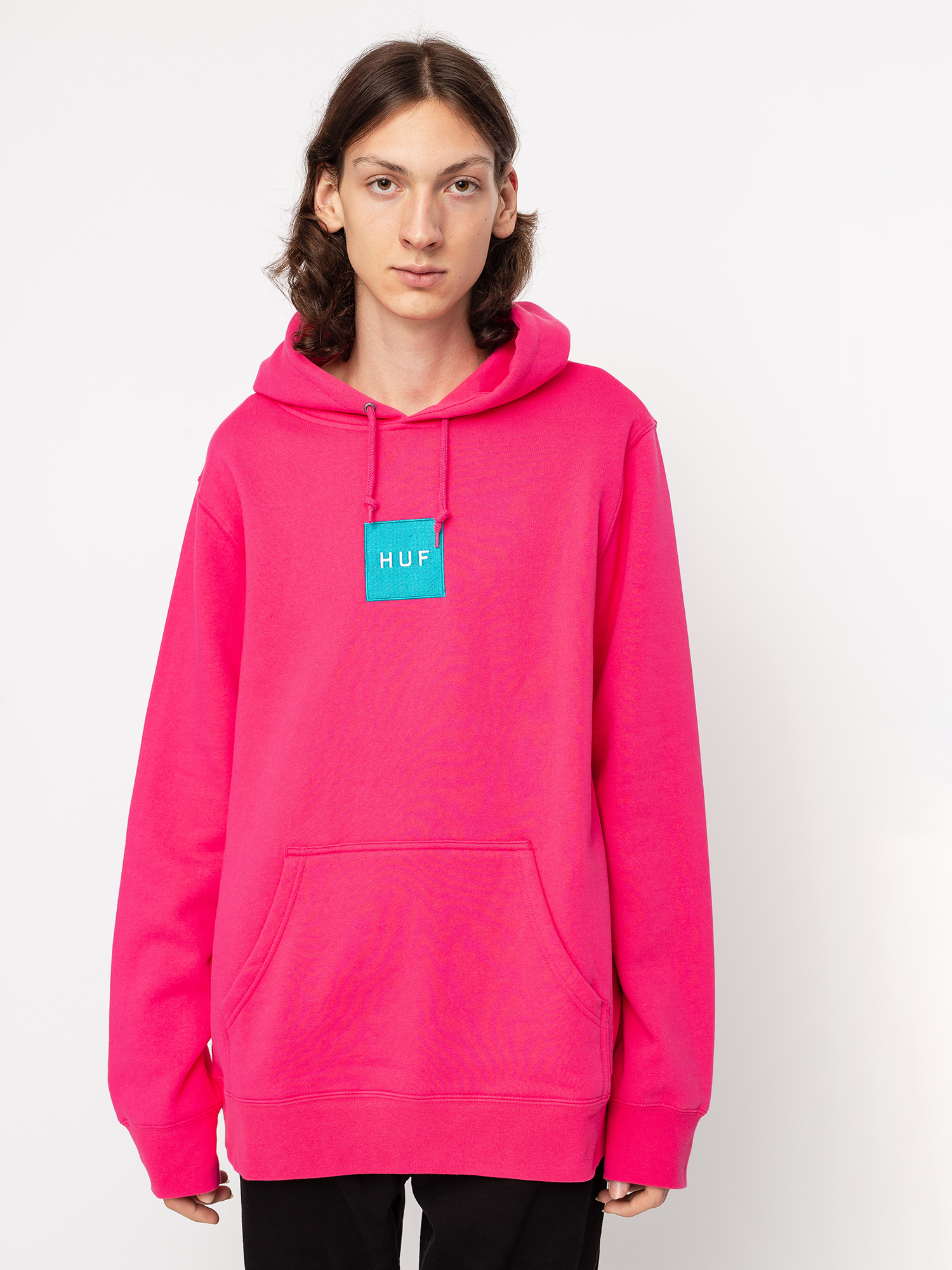 Bluza HUF Box Logo HD (magenta)