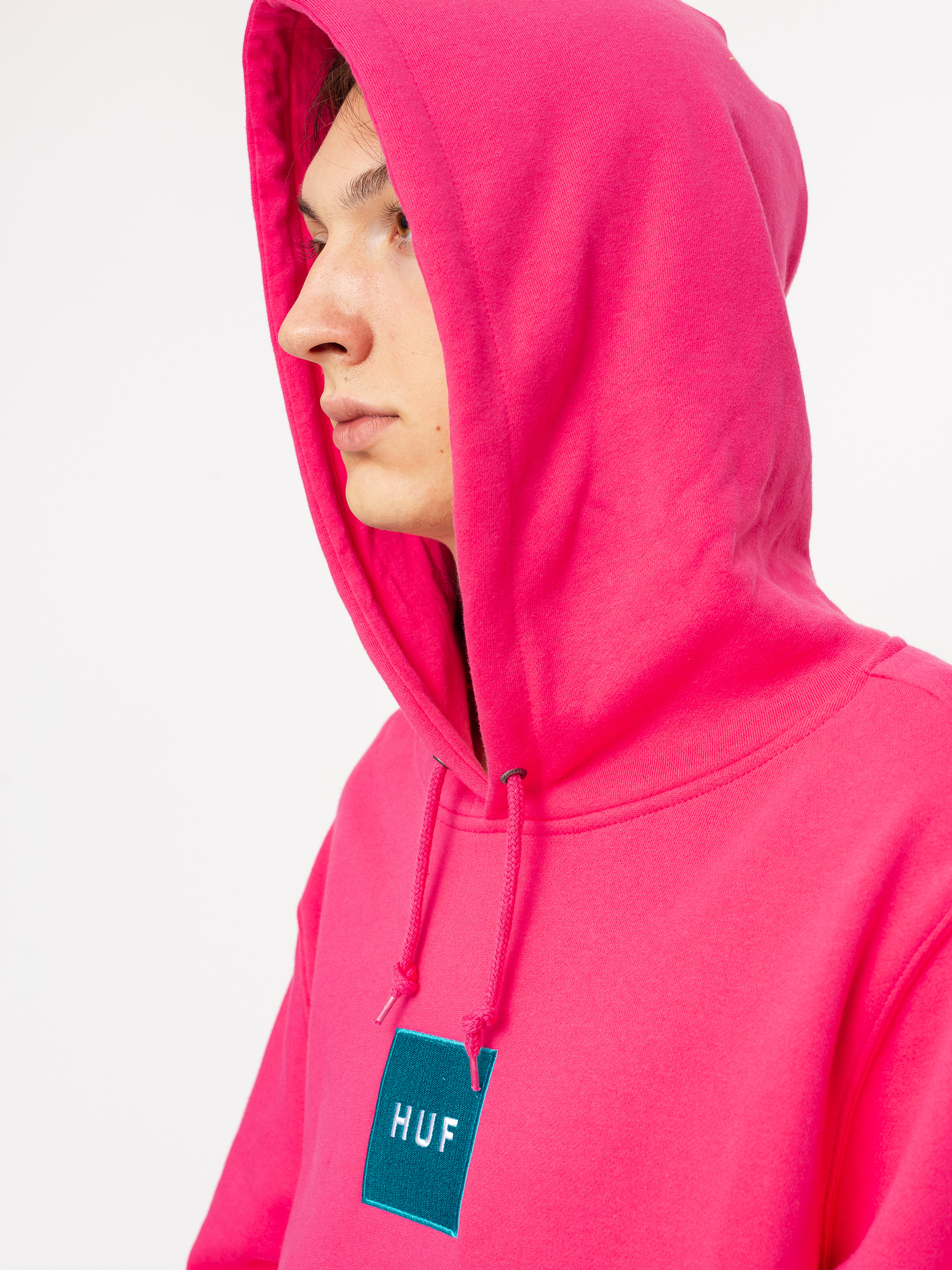 Bluza HUF Box Logo HD (magenta)