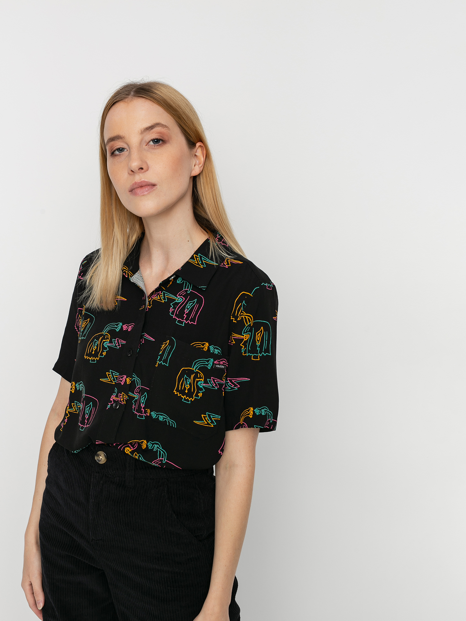 Koszula Volcom Ozzy Alien Wmn (black)