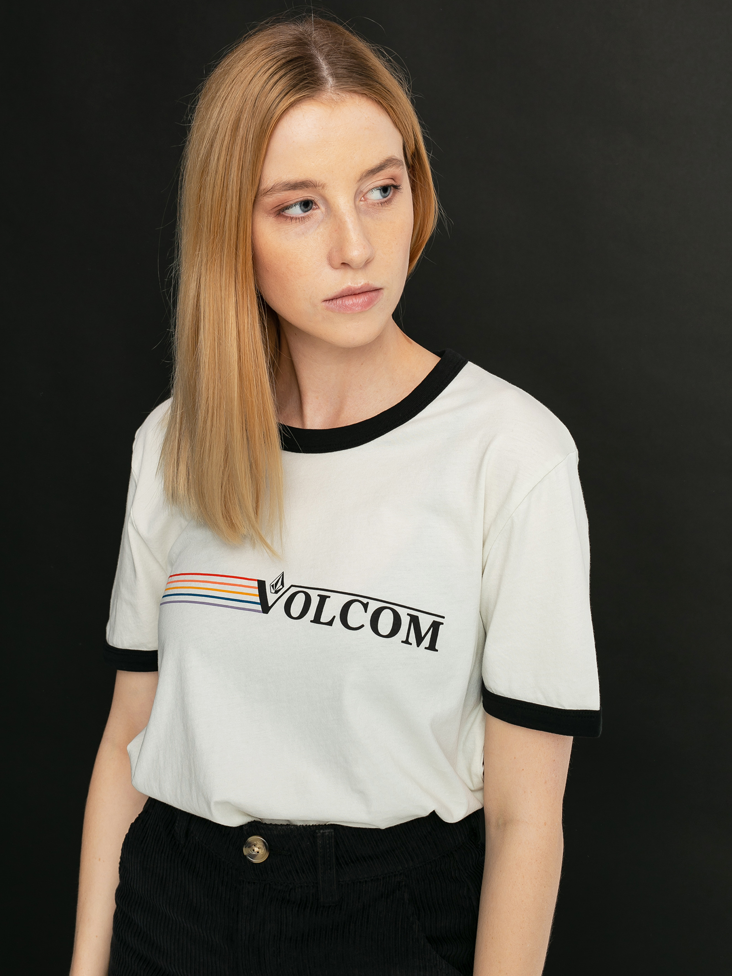 T-shirt Volcom Truly Ringer Wmn (mist)