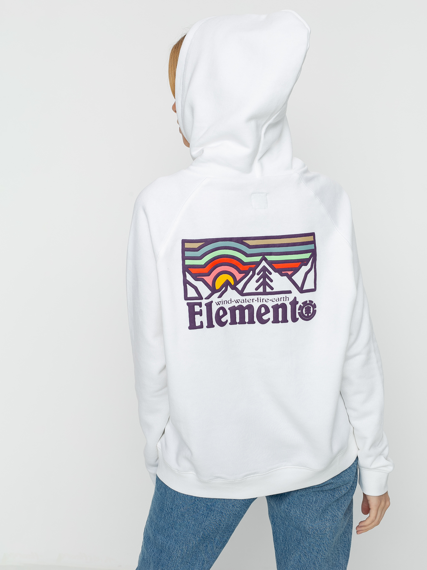 Bluza z kapturem Element Landscape HD Wmn (optic white)