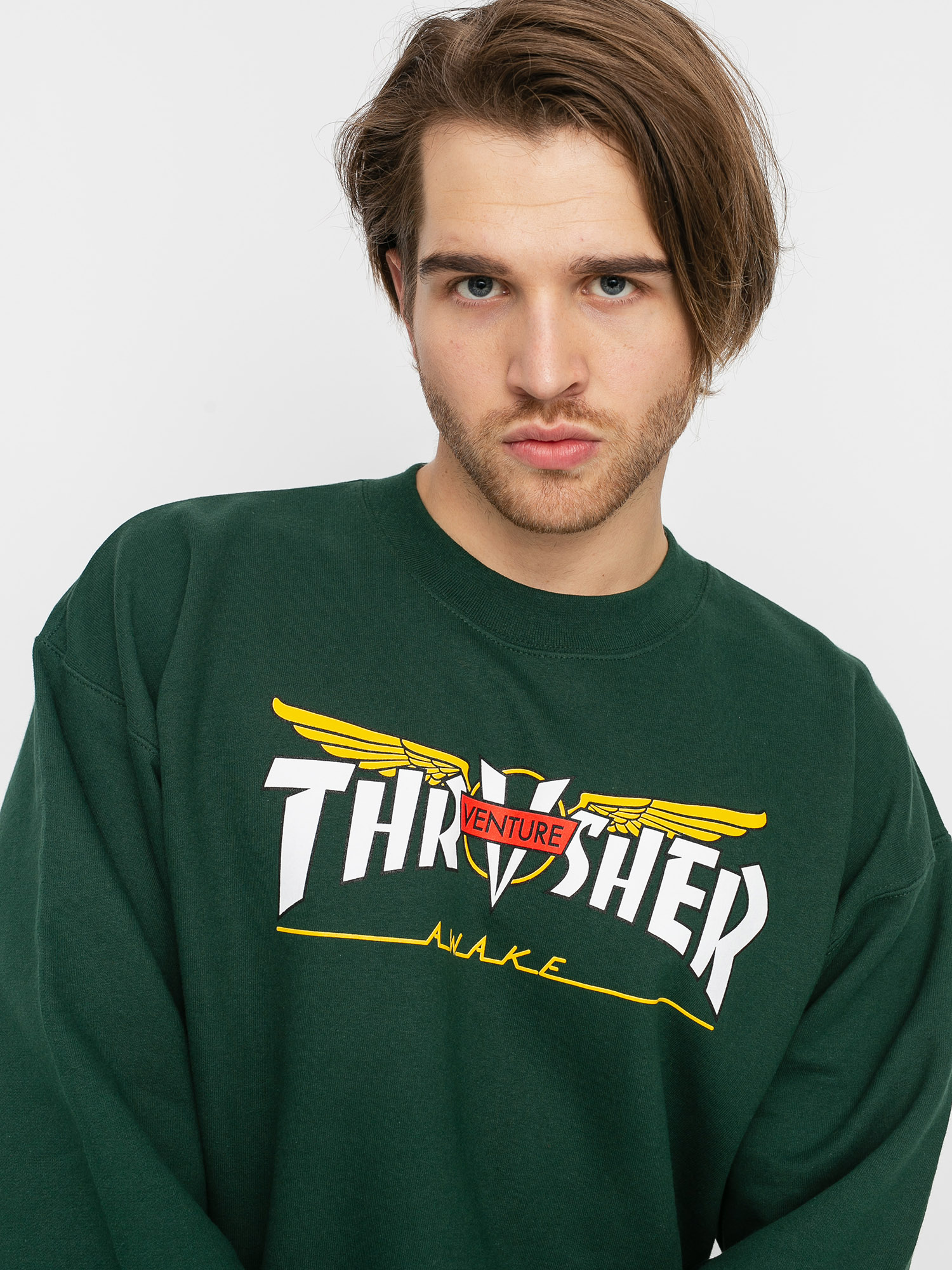Bluza Thrasher Venture Collab (green)