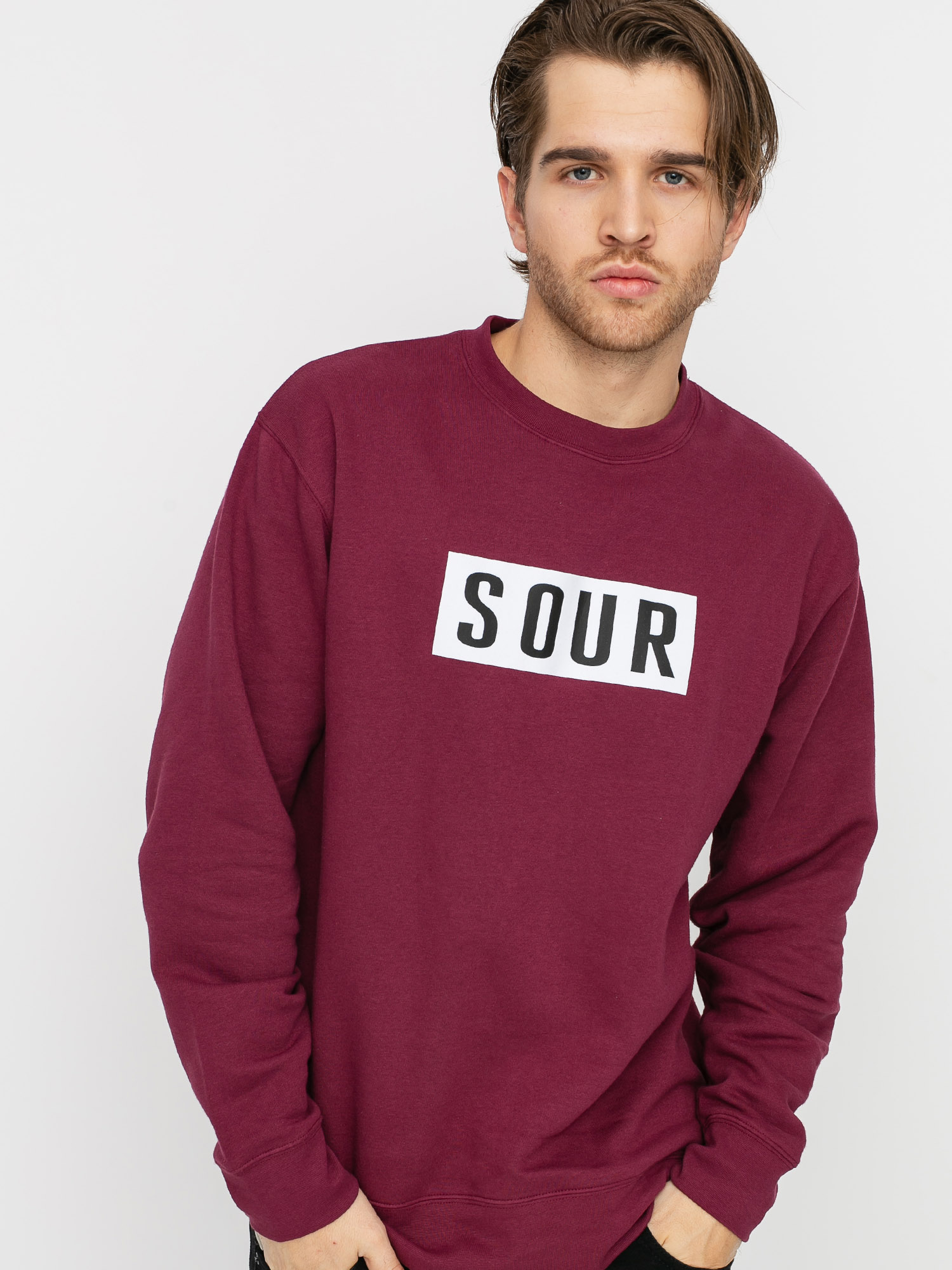 Bluza Sour Solution Sour Patch Crew (burgundy)