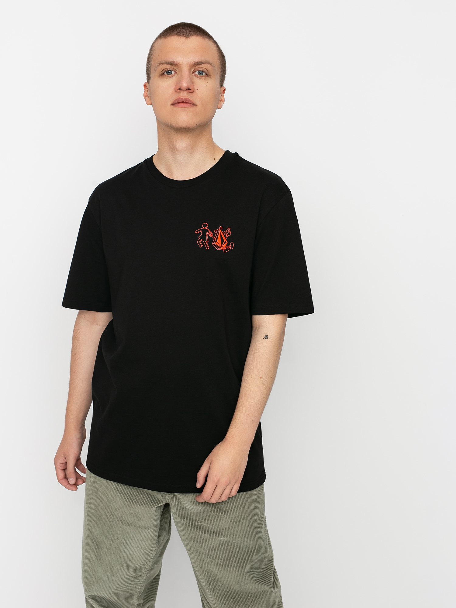 T-shirt Volcom X Girl Skateboards Stonely Rlx (black)