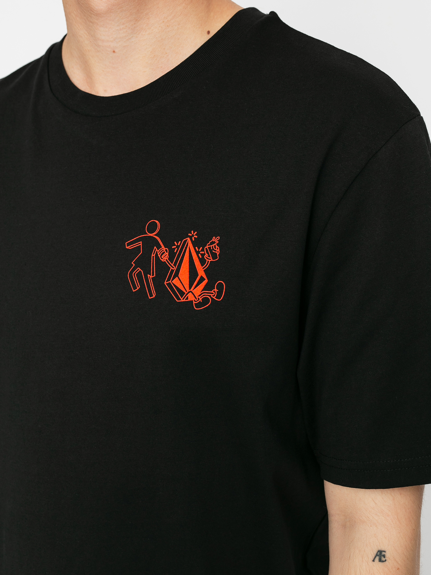 T-shirt Volcom X Girl Skateboards Stonely Rlx (black)