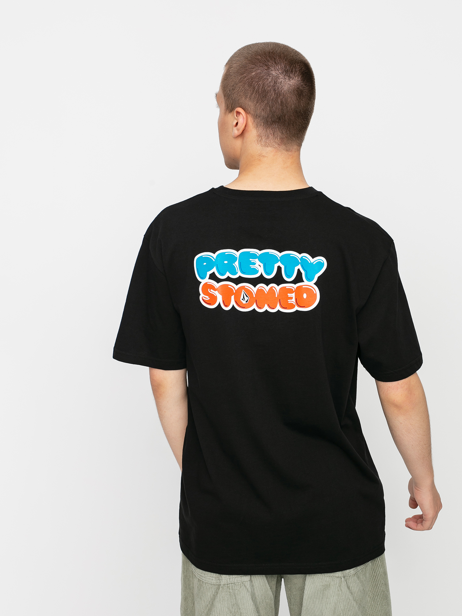 T-shirt Volcom X Girl Skateboards Pretty Stoned Rlx (black)