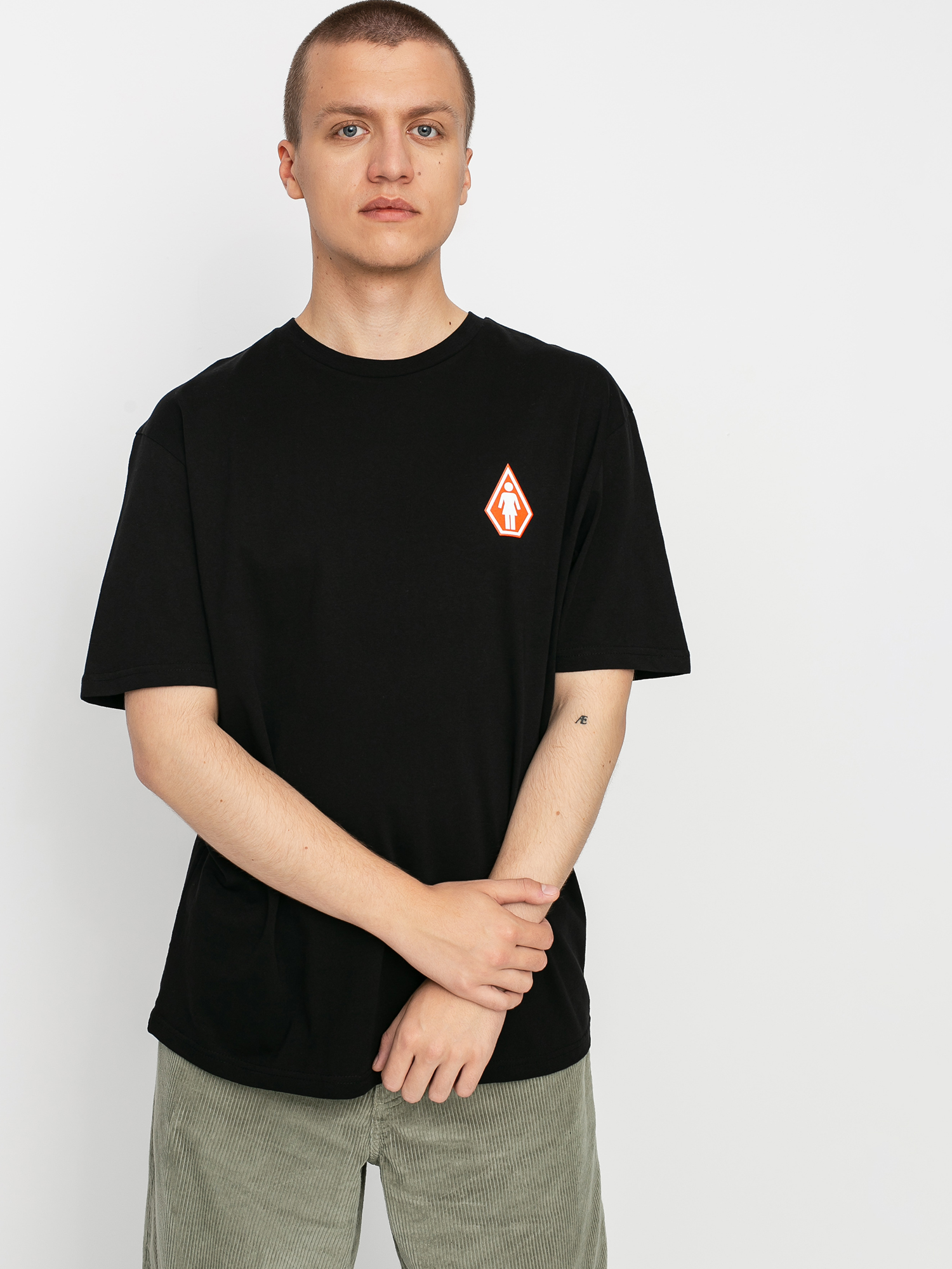 T-shirt Volcom X Girl Skateboards Pretty Stoned Rlx (black)